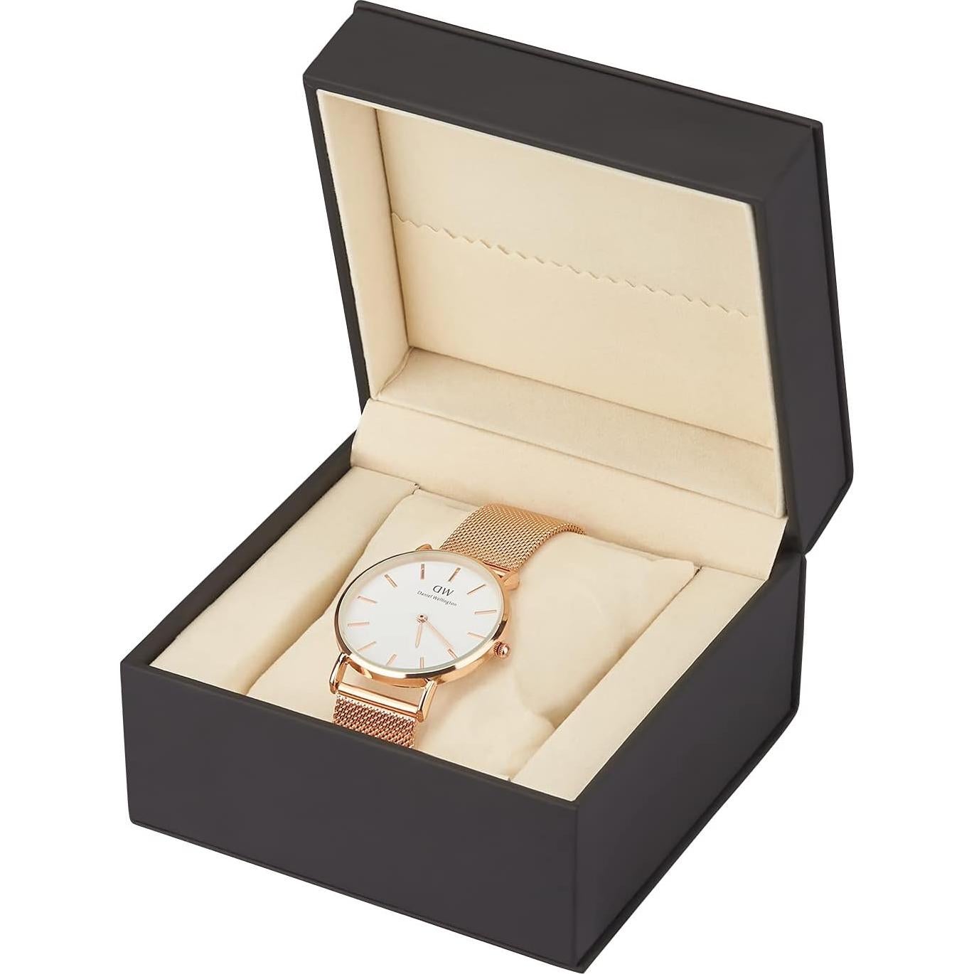 Caja de Reloj Individual de Lujo LETURE Negra con Almohadilla