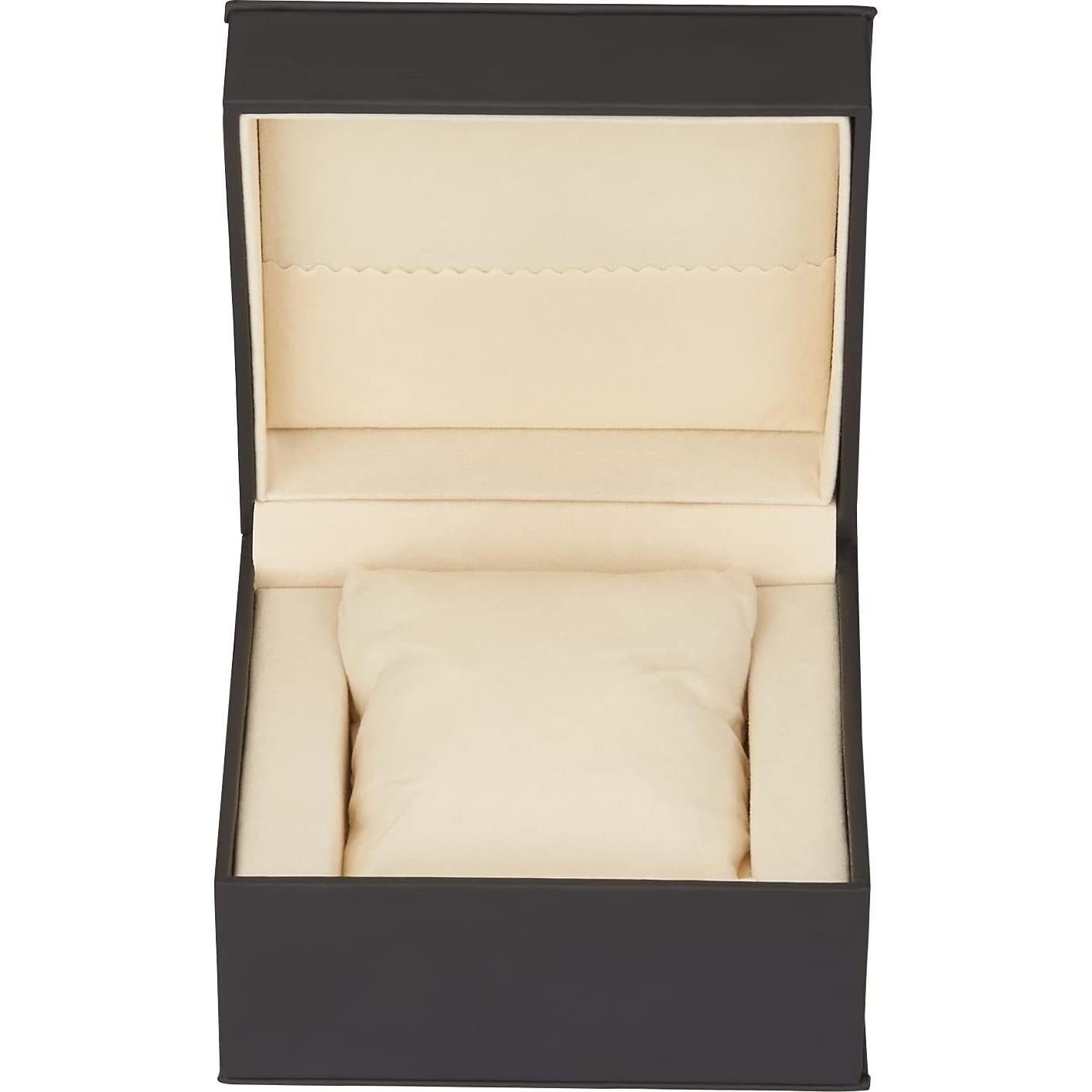 Caja de Reloj Individual de Lujo LETURE Negra con Almohadilla