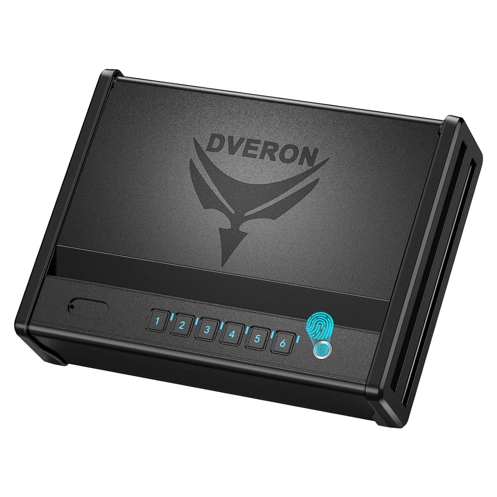 Caja Fuerte Biométrica Dveron SE0101 para 2 Pistolas Negra