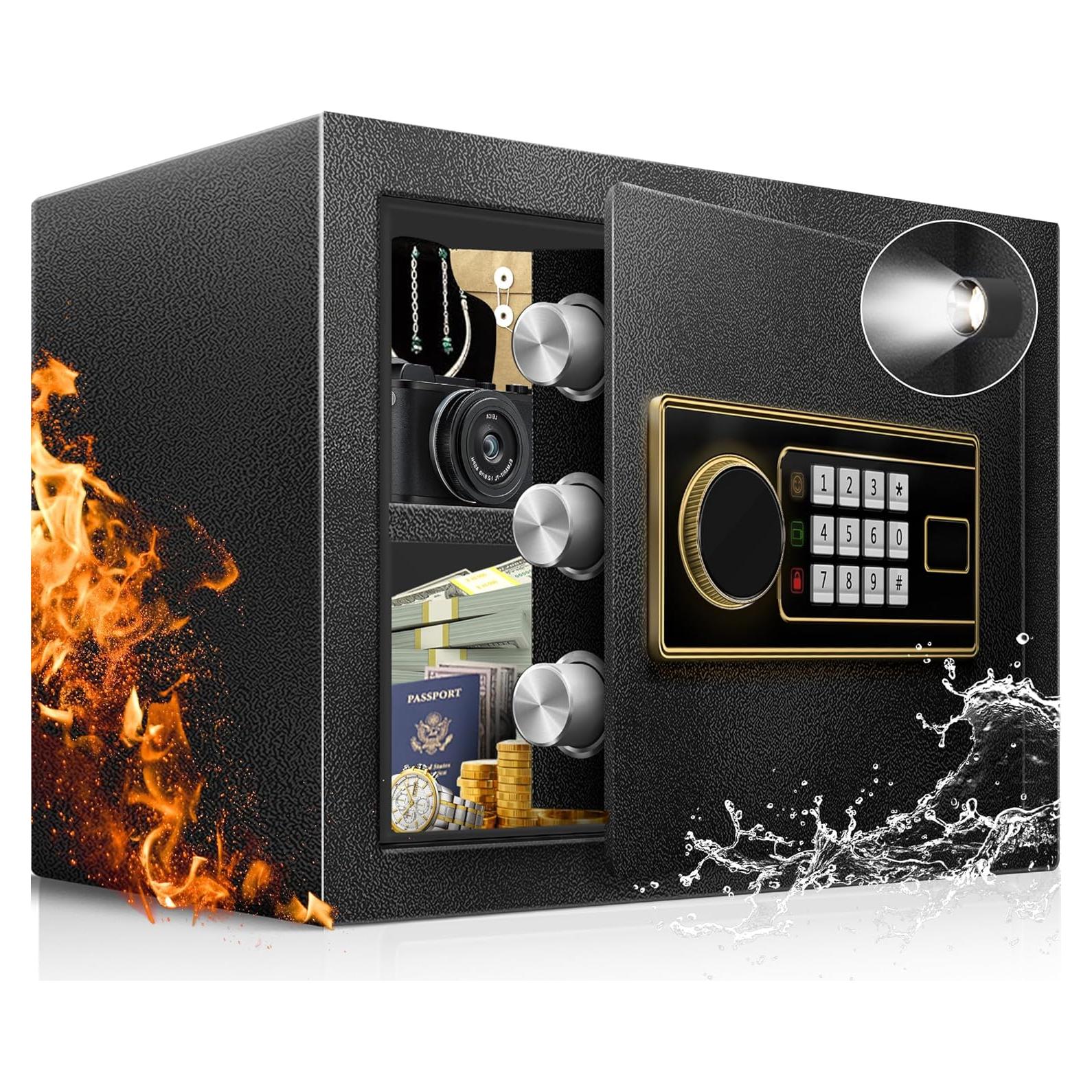 Caja Fuerte Ignífuga Fdsutvit 51L con Alarma y Estante Removible