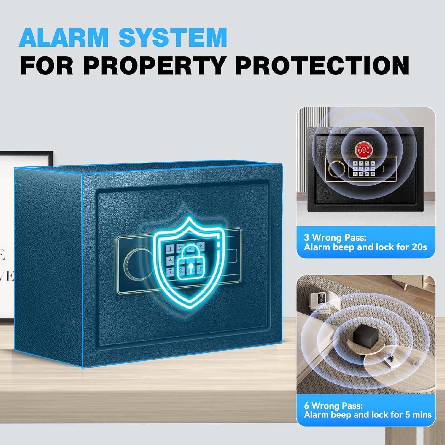 Caja Fuerte Ignífuga Fdsutvit 51L con Alarma y Estante Removible