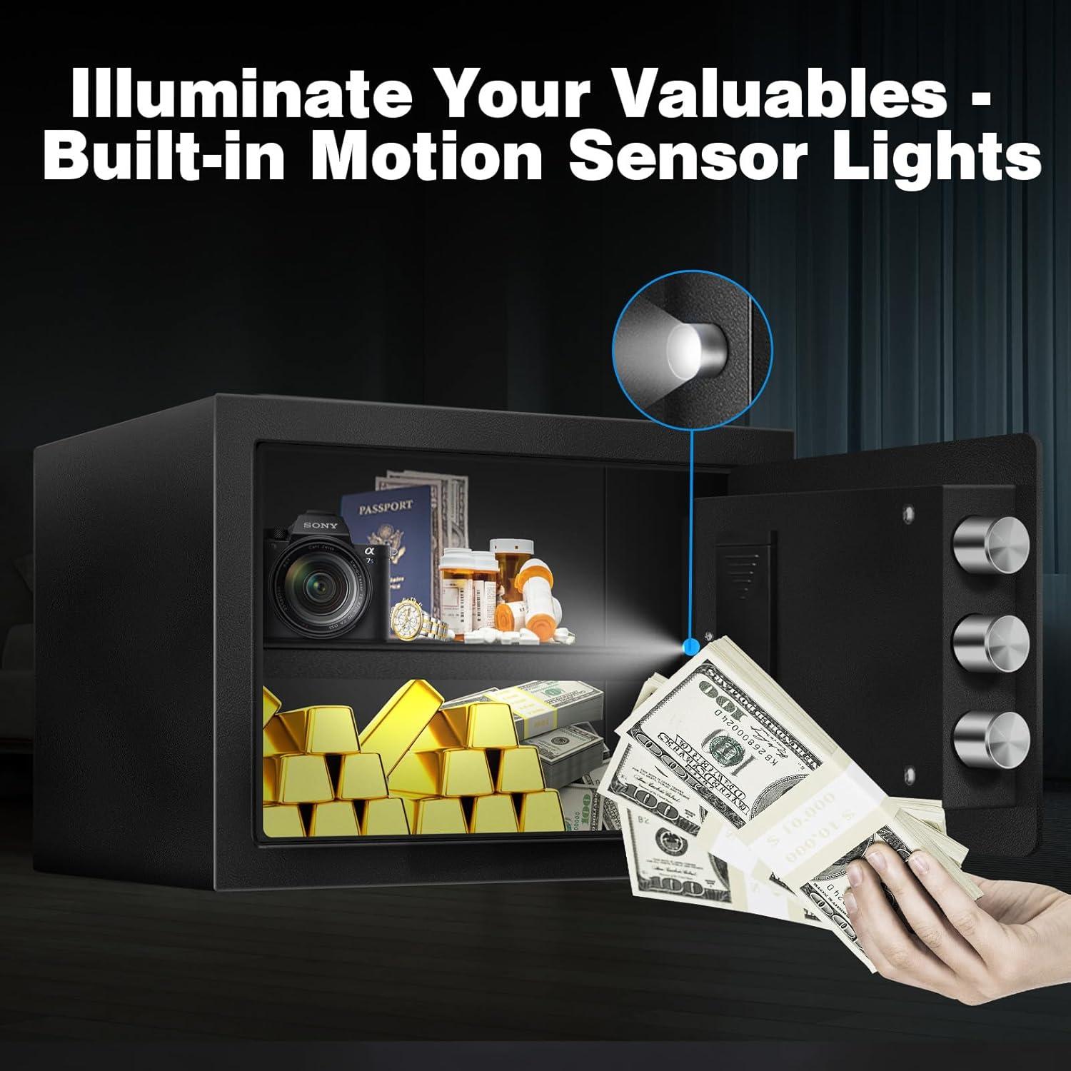 Caja Fuerte Ignífuga Fdsutvit 51L con Alarma y Estante Removible