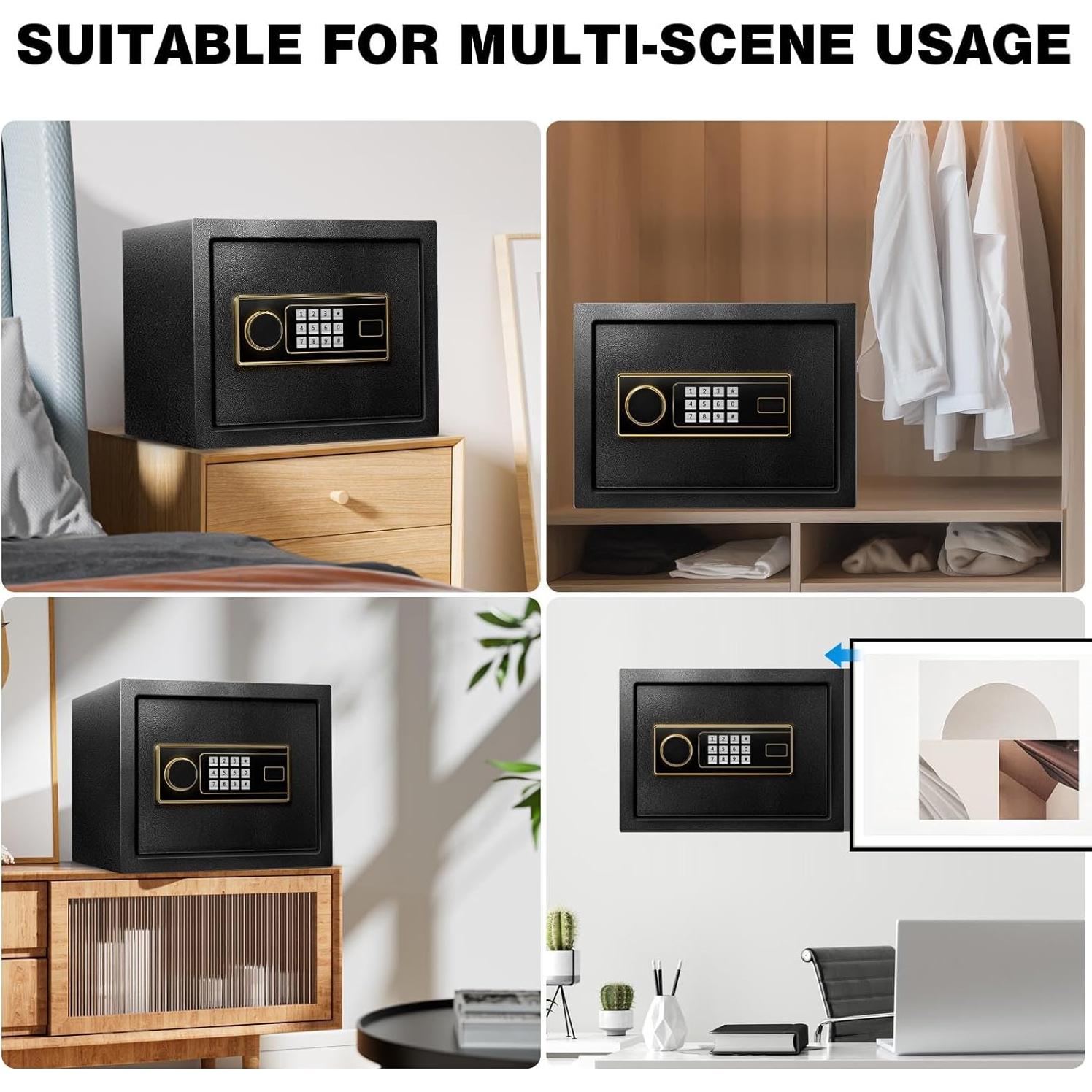 Caja Fuerte Ignífuga Fdsutvit 51L con Alarma y Estante Removible