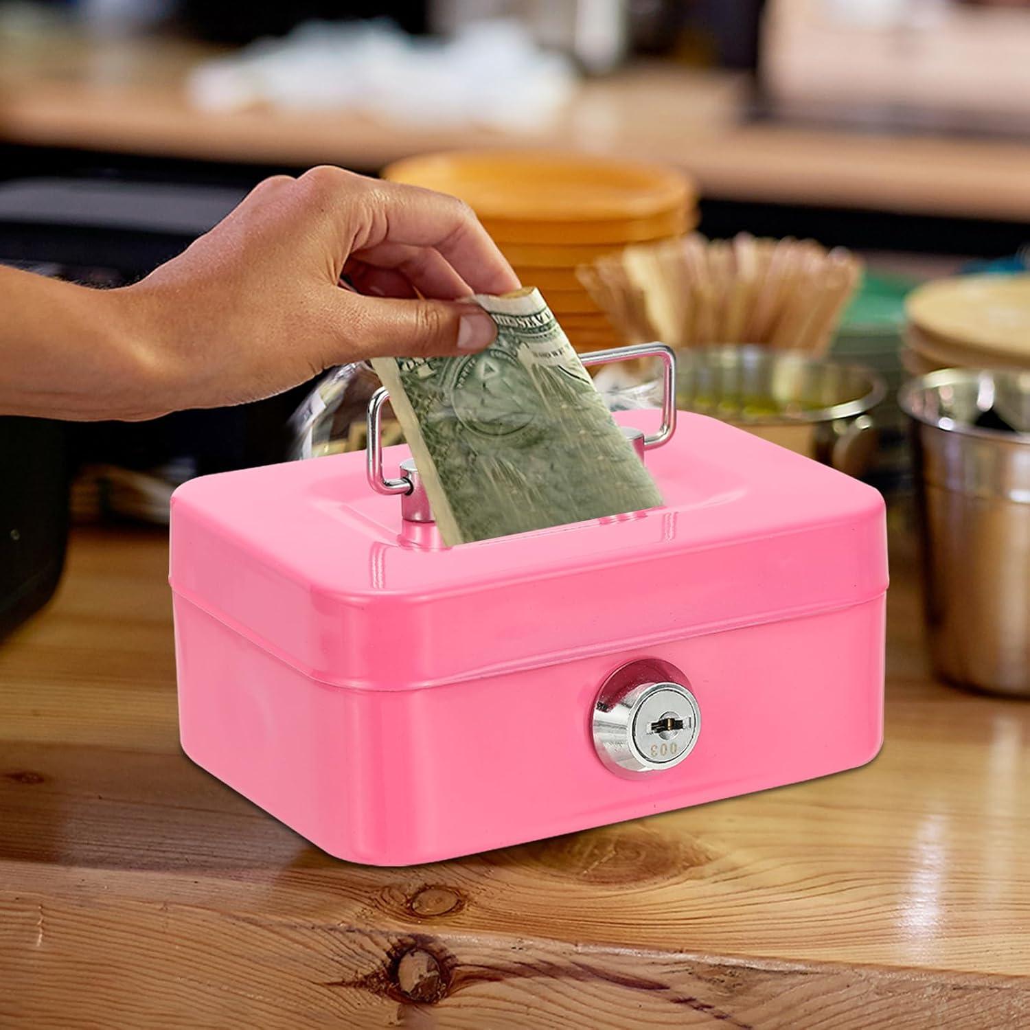 Mini Caja Fuerte PATIKIL 4 Pcs Metal 11.5x5.8x8.5 cm Colores