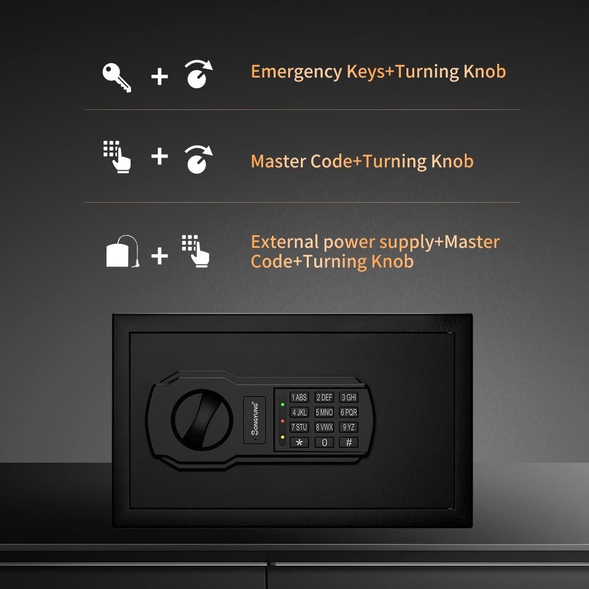 Caja Fuerte Resistente al Fuego SongYung 0.4 Pies Cúbicos