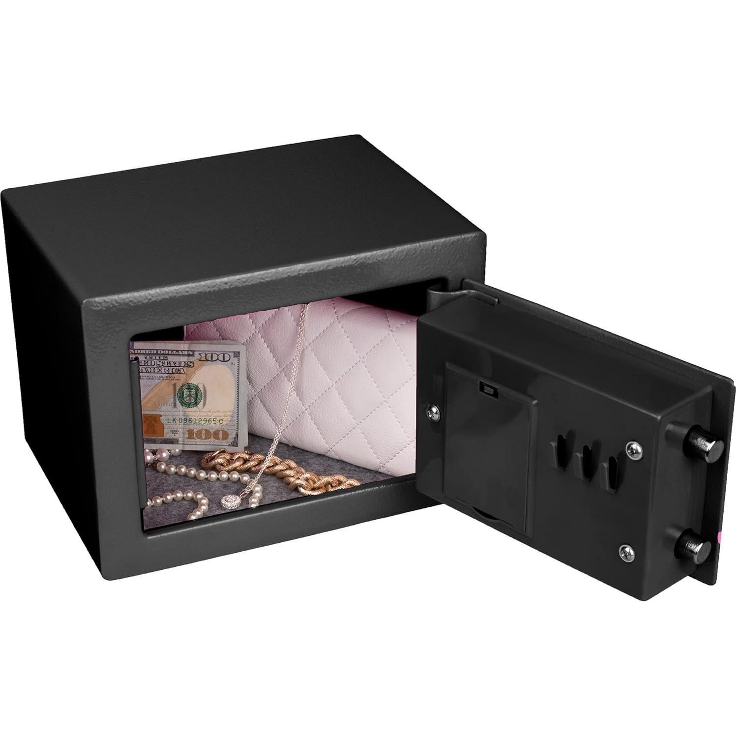 Caja Fuerte Digital Stalwart de Acero Compacta 22.86x17.14cm