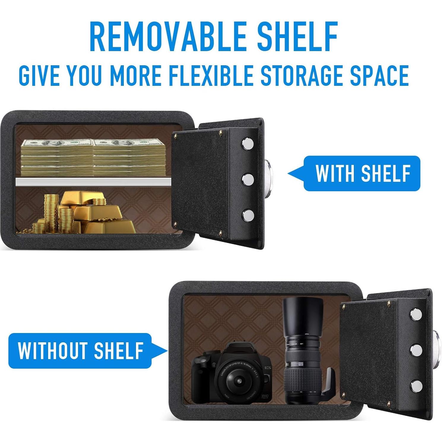 Caja Fuerte Biométrica Tenamic TC25 0.85 Pies Cúbicos Acero