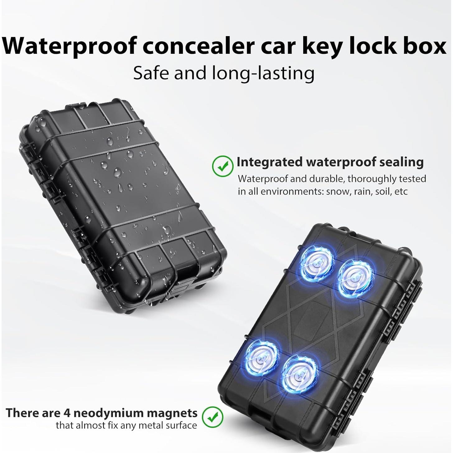 Caja Magnética para Llaves JINGTAO88 - Impermeable y Segura