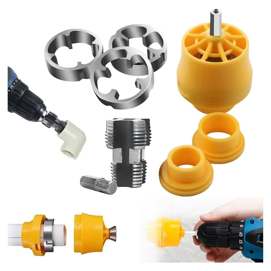 Kit de Roscado de Tuberías de PVC Pvzoqisur - 3 Troqueles