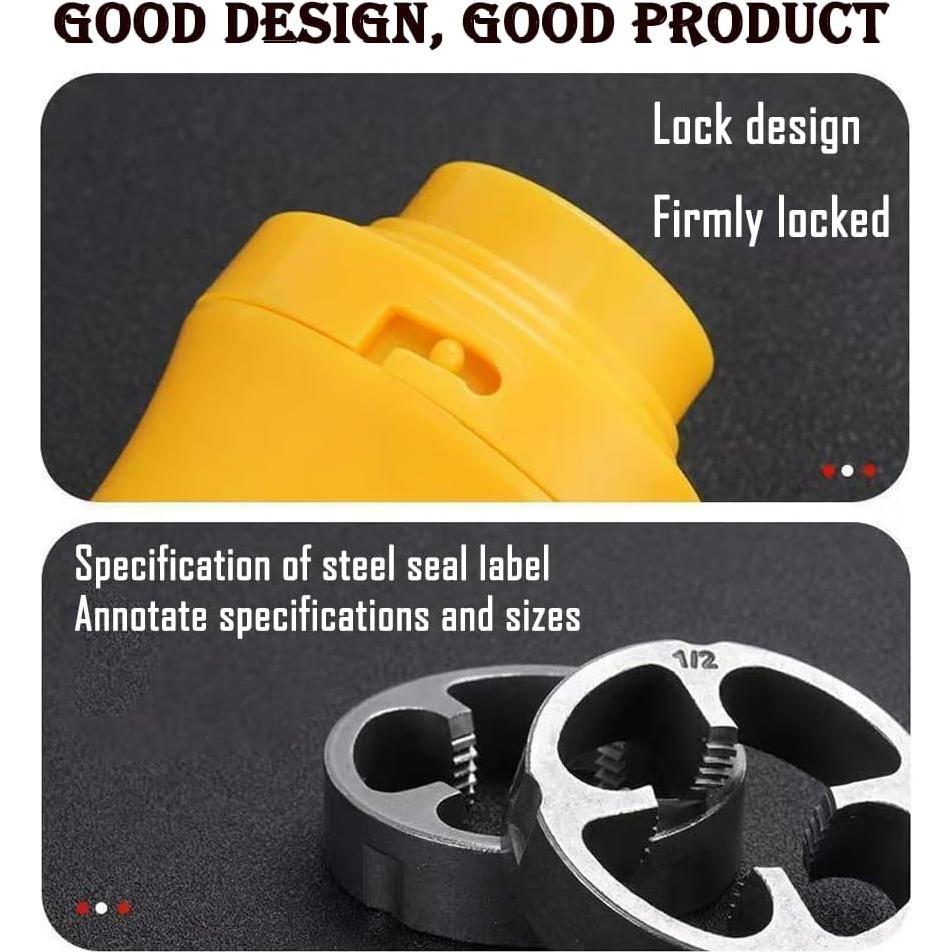 Kit de Roscado de Tuberías de PVC Pvzoqisur - 3 Troqueles