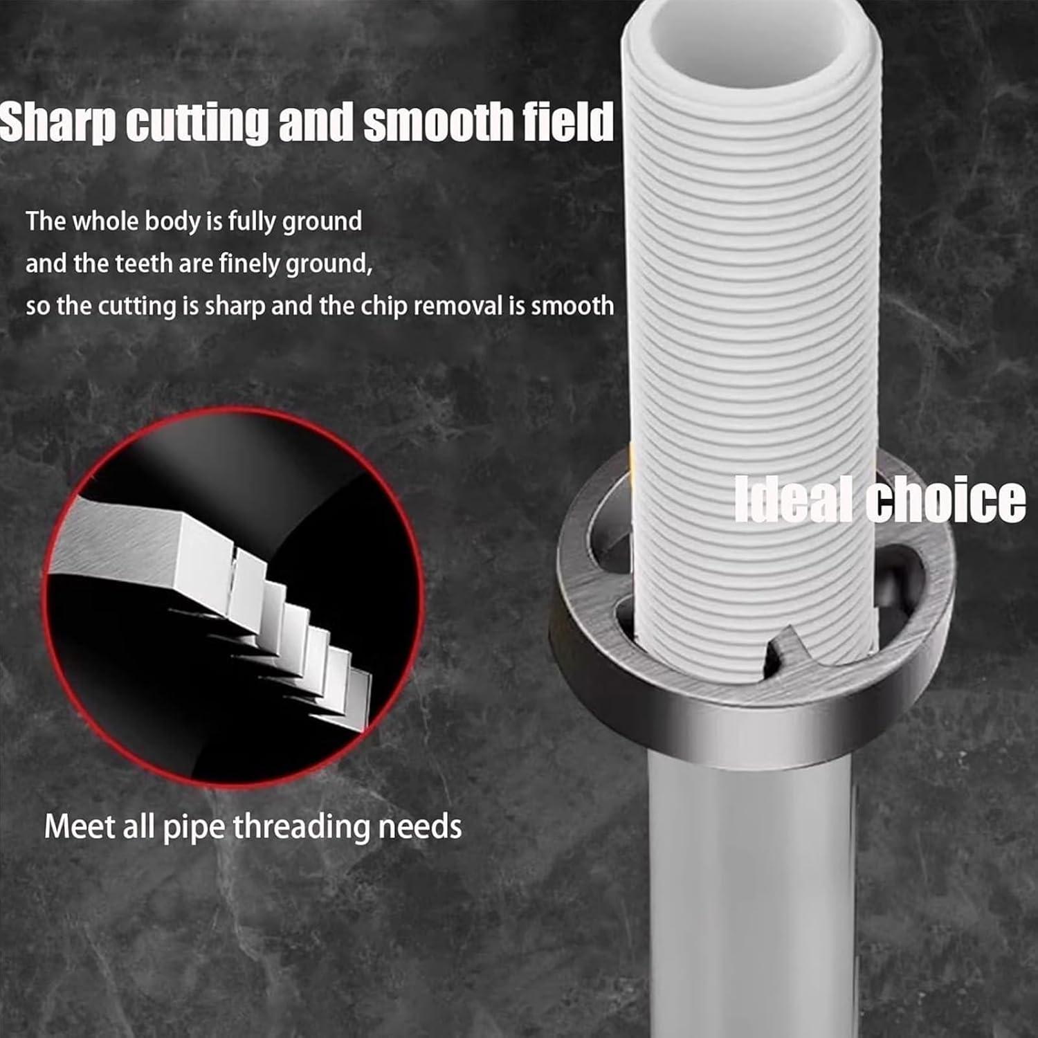 Kit de Roscado de Tuberías de PVC ClouDemo 3 Troqueles 1.27-2.54 cm