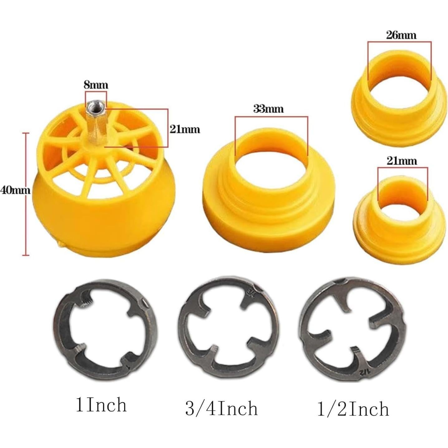 Kit de Roscado de Tuberías de PVC Yifahuodabaodan879 con 3 Troqueles