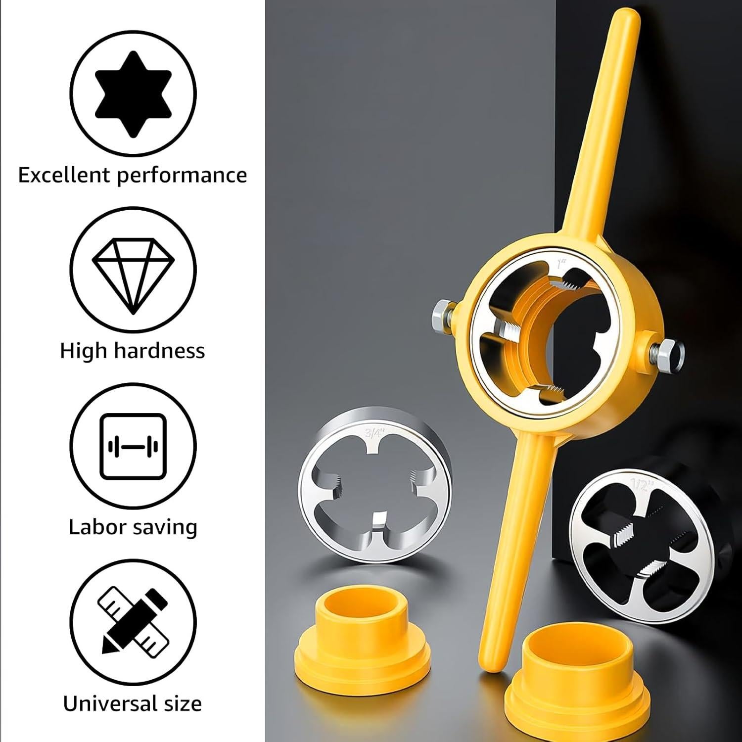 Juego de Herramientas para Hacer Roscas PVC KOUISYY 12 Piezas