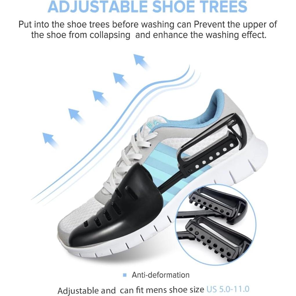 Bolsa de Lavado de Zapatos Teletrogy con Cremallera y Árboles Ajustables