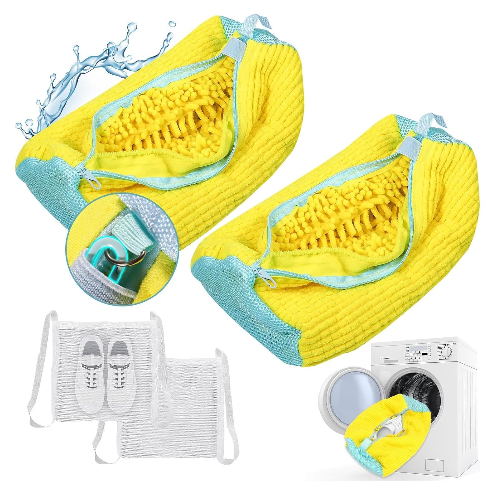 Bolsas para Lavar Zapatos Gripooaven 2 Pcs Amarillo XXL