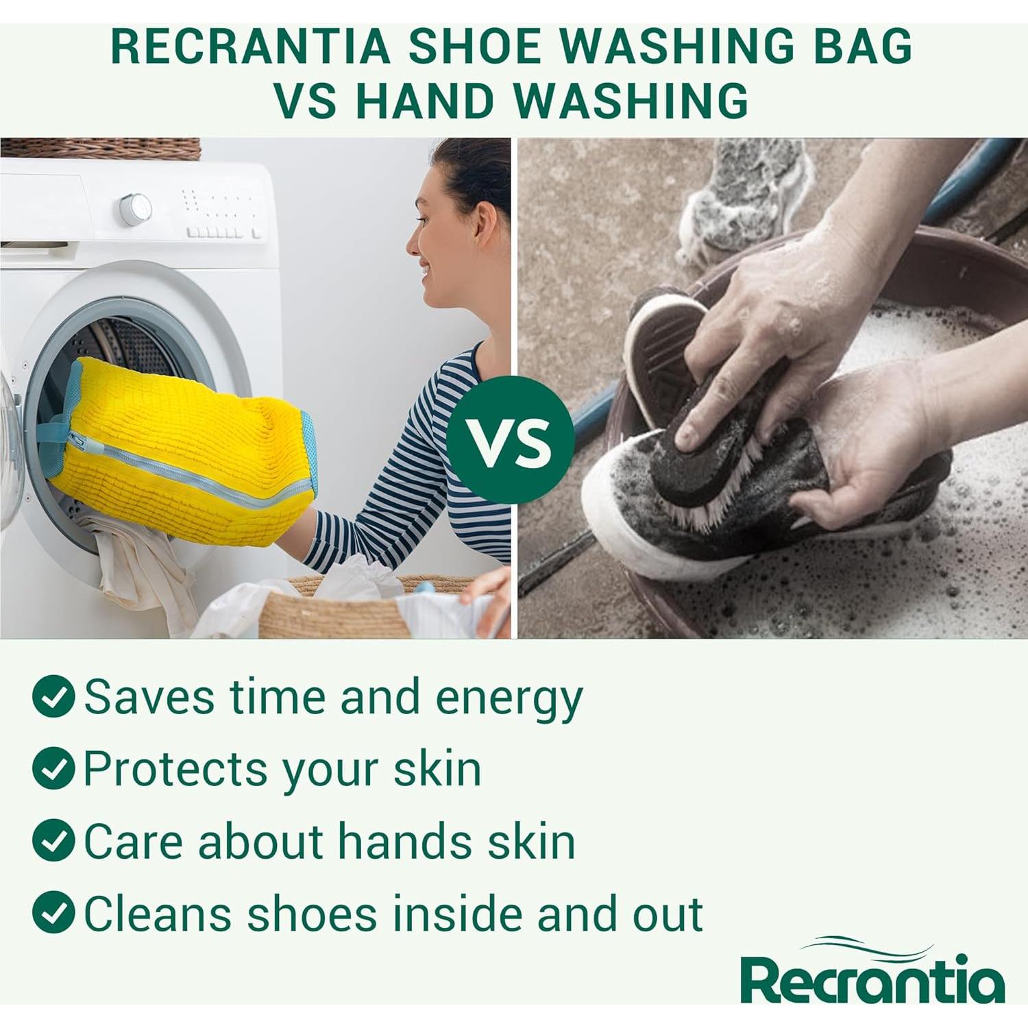 Bolsa de Lavado de Zapatos Recrantia - Juego de 2 Amarillo