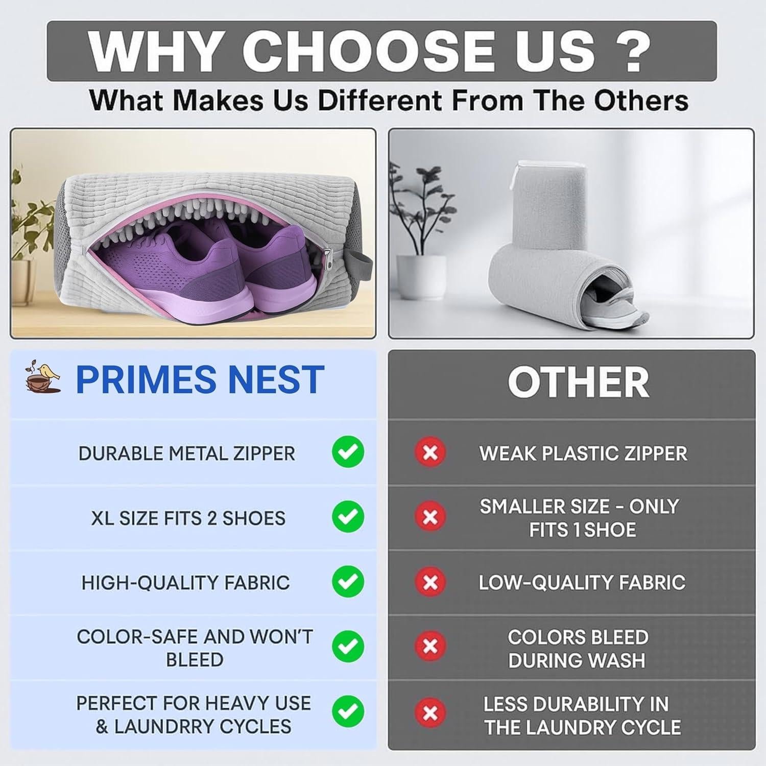 Bolsa de Lavado de Zapatos Jumbo Genérico - Extra Gruesa 2kg