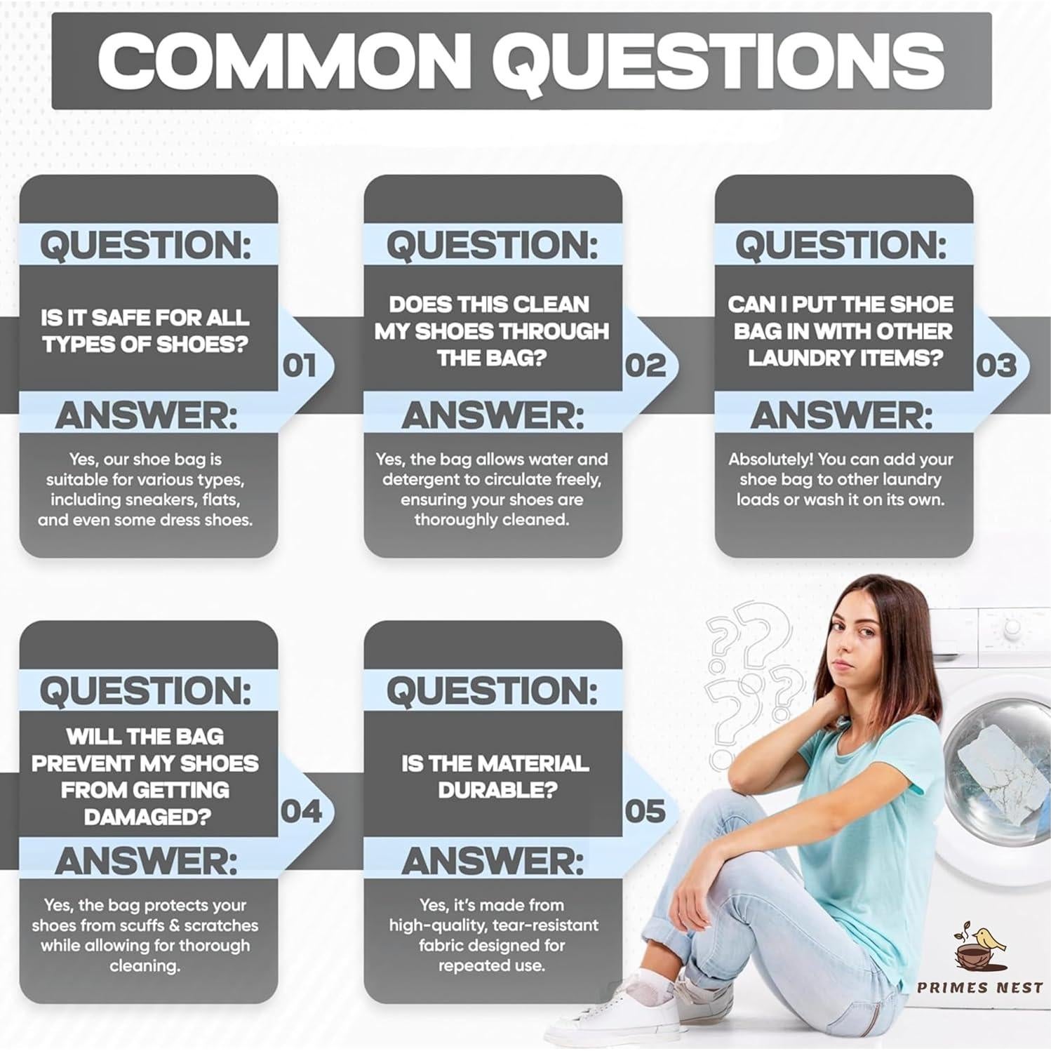 Bolsa de Lavado de Zapatos Jumbo Genérico - Extra Gruesa 2kg