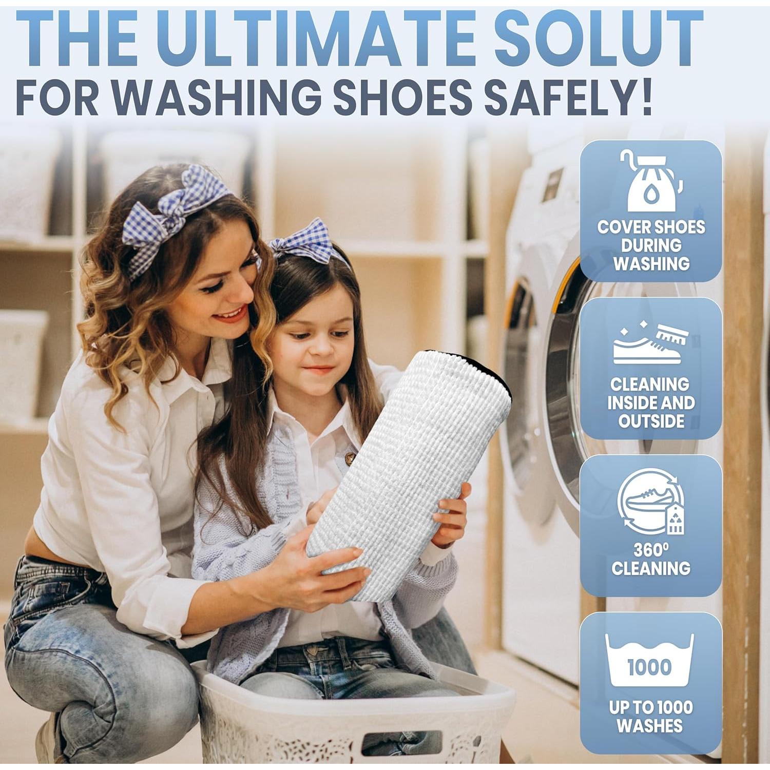 Bolsa de Lavado de Zapatos AHRHA 2 Unidades 19x19x39cm