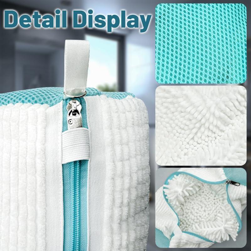 Bolsa de Lavado de Zapatos XXL ZEPHYRION - 2 Piezas Blanca