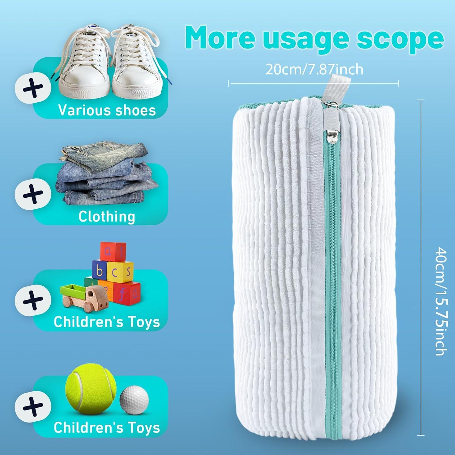 Bolsa de Lavado de Zapatos XXL ZEPHYRION - 2 Piezas Blanca