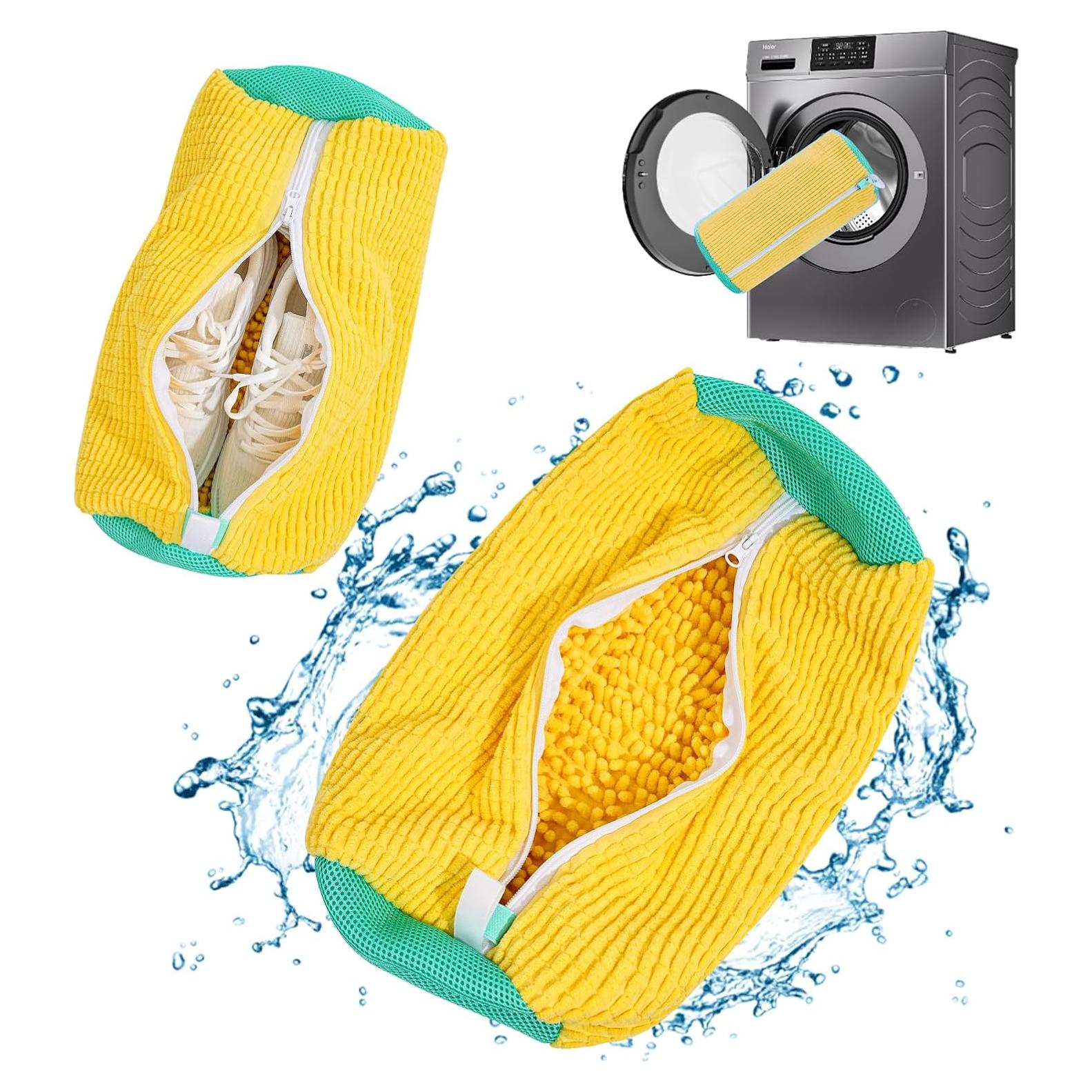 Bolsa de Lavado de Zapatos PACIFOO Amarillo 39x19x19cm 2pcs