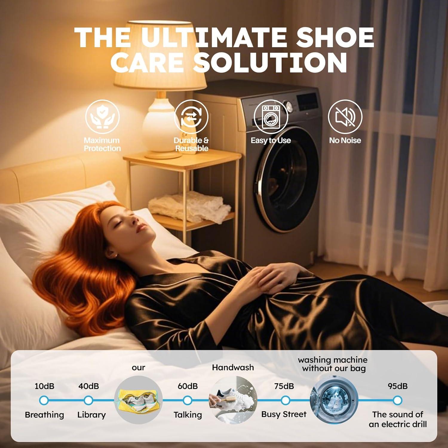 Bolsa de Lavado de Zapatos PACIFOO Amarillo 39x19x19cm 2pcs