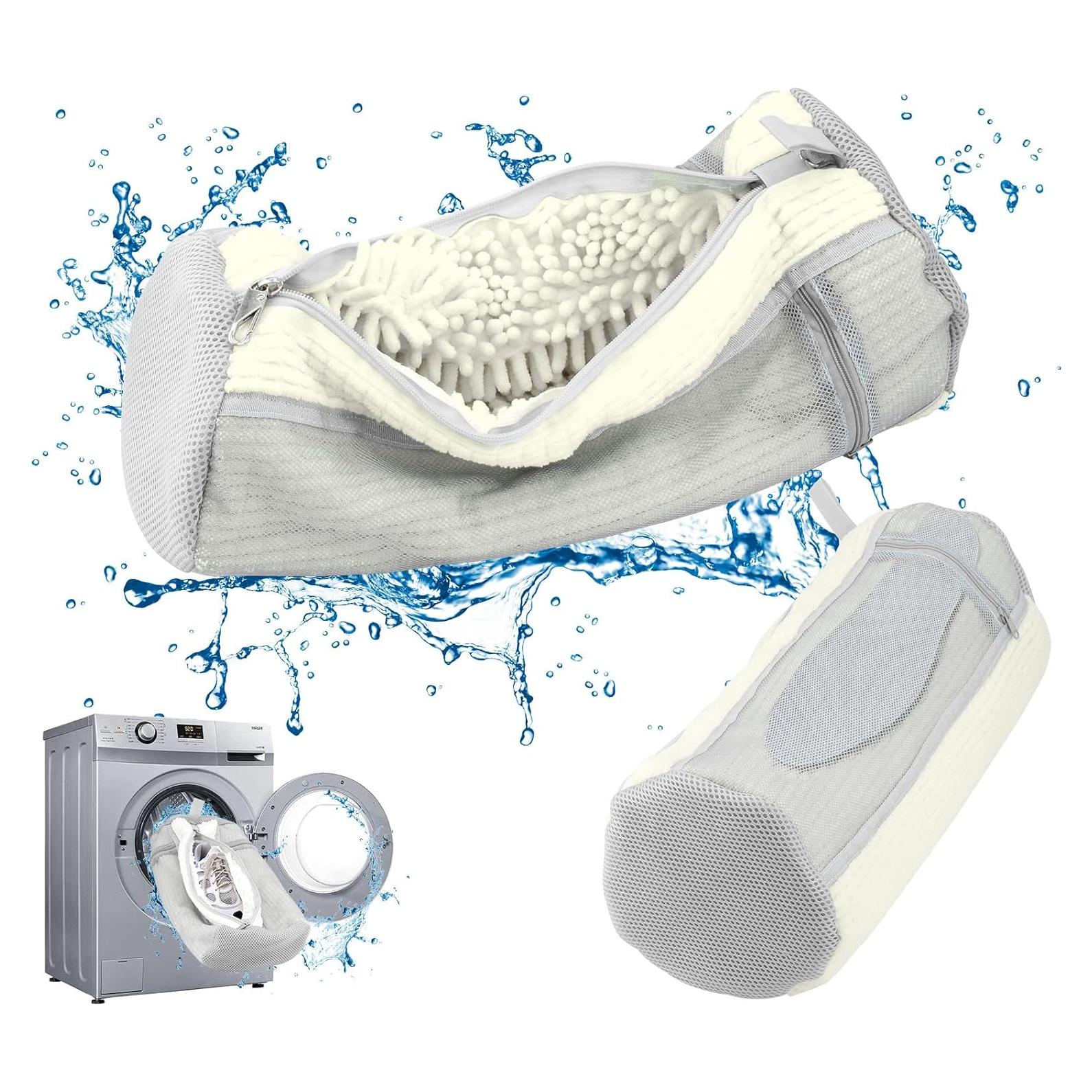 Bolsa para Lavar Zapatos Vnmkp Grande Blanca 2 Piezas