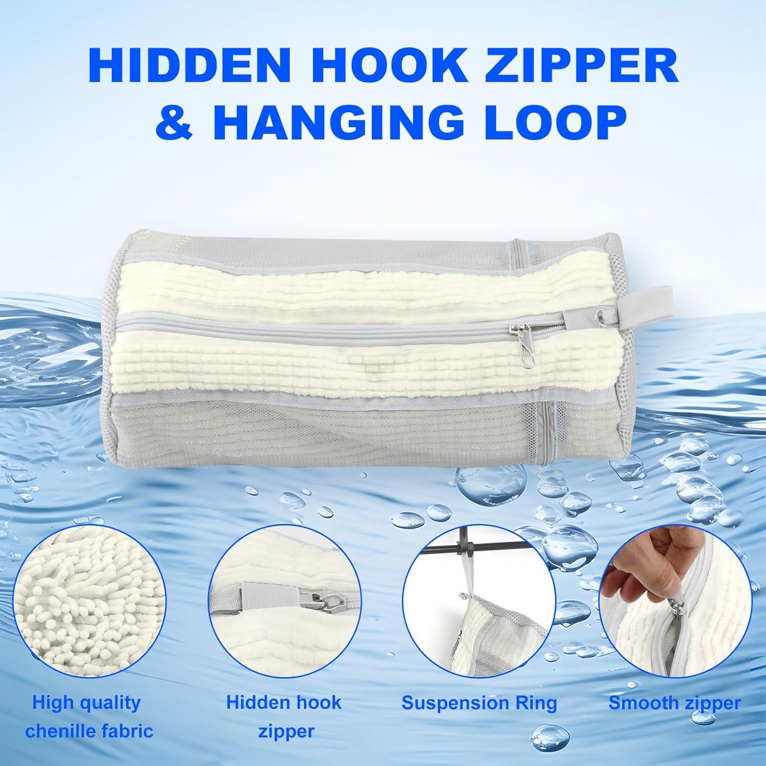 Bolsa para Lavar Zapatos Vnmkp Grande Blanca 2 Piezas