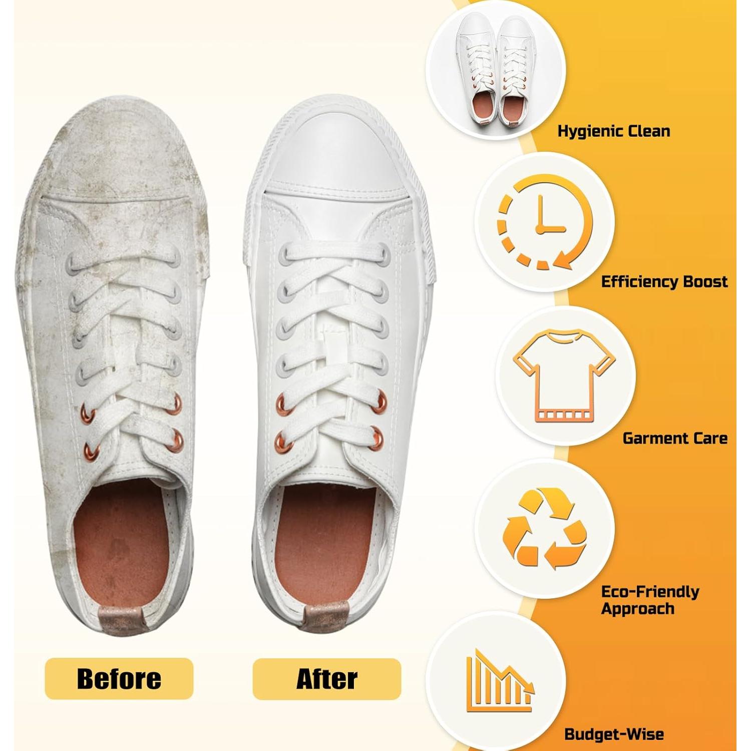 Bolsa de Lavado para Zapatos Amarilla - Ecológica y Duradera