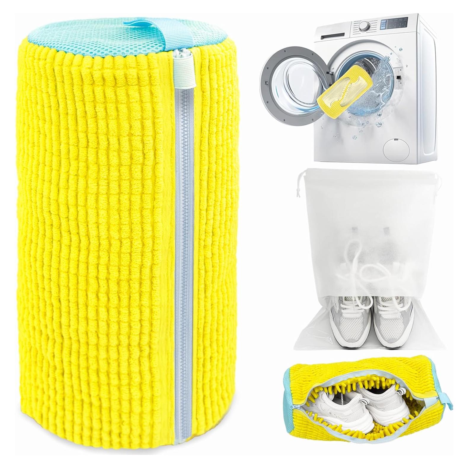 Bolsa de Lavado de Zapatos SHEELA HO Amarillo 17.78x38.1cm