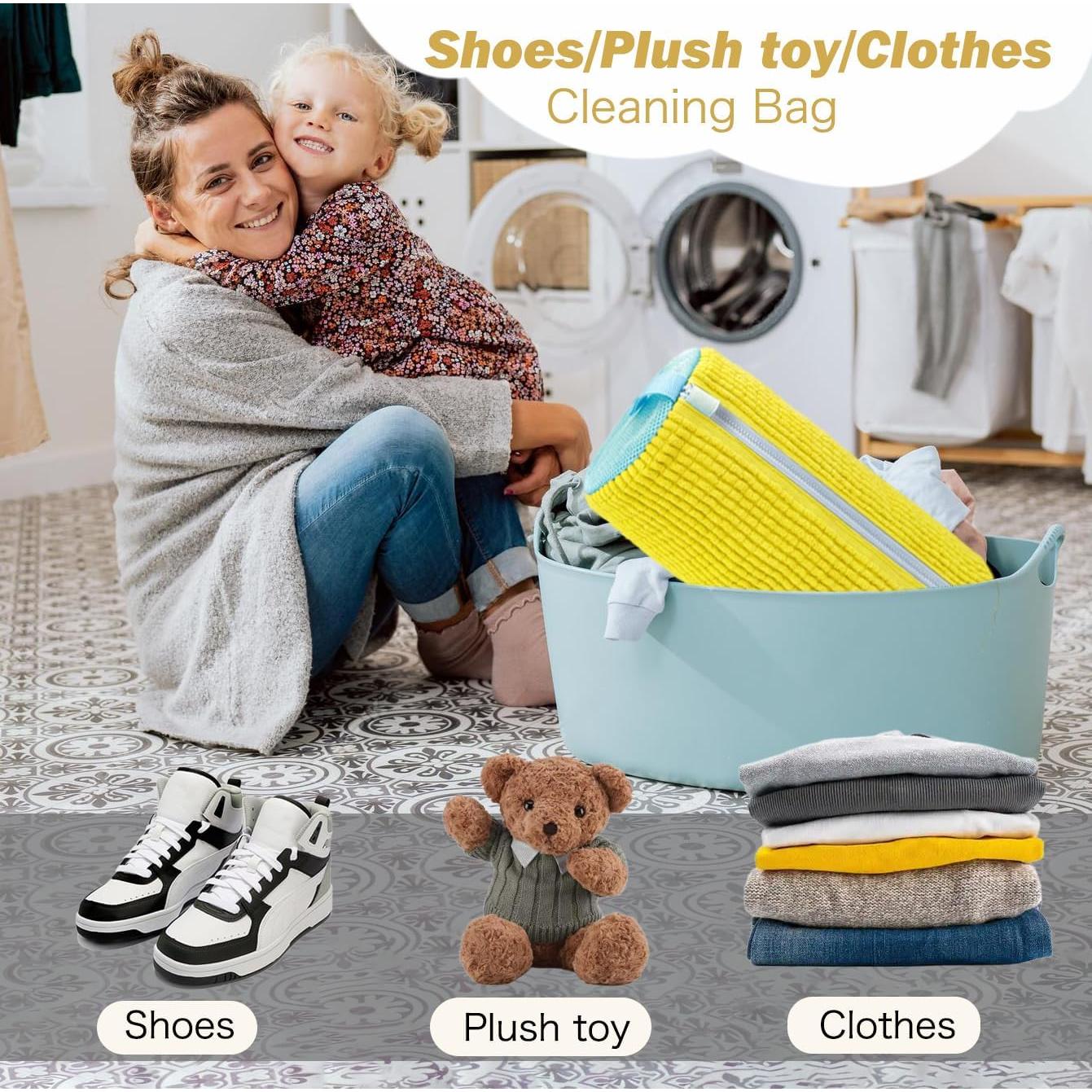 Bolsa de Lavado de Zapatos SHEELA HO Amarillo 17.78x38.1cm