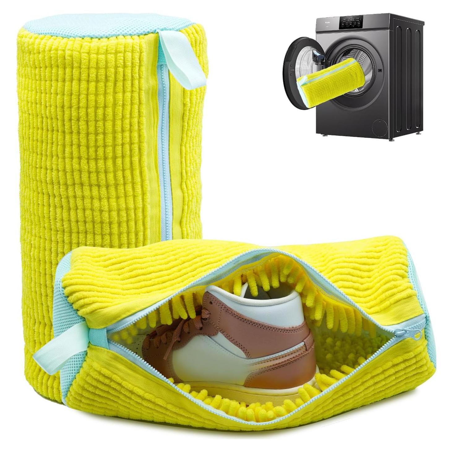 Bolsa de Lavado de Zapatos Cocoyeye Amarillo 2pc Reutilizable