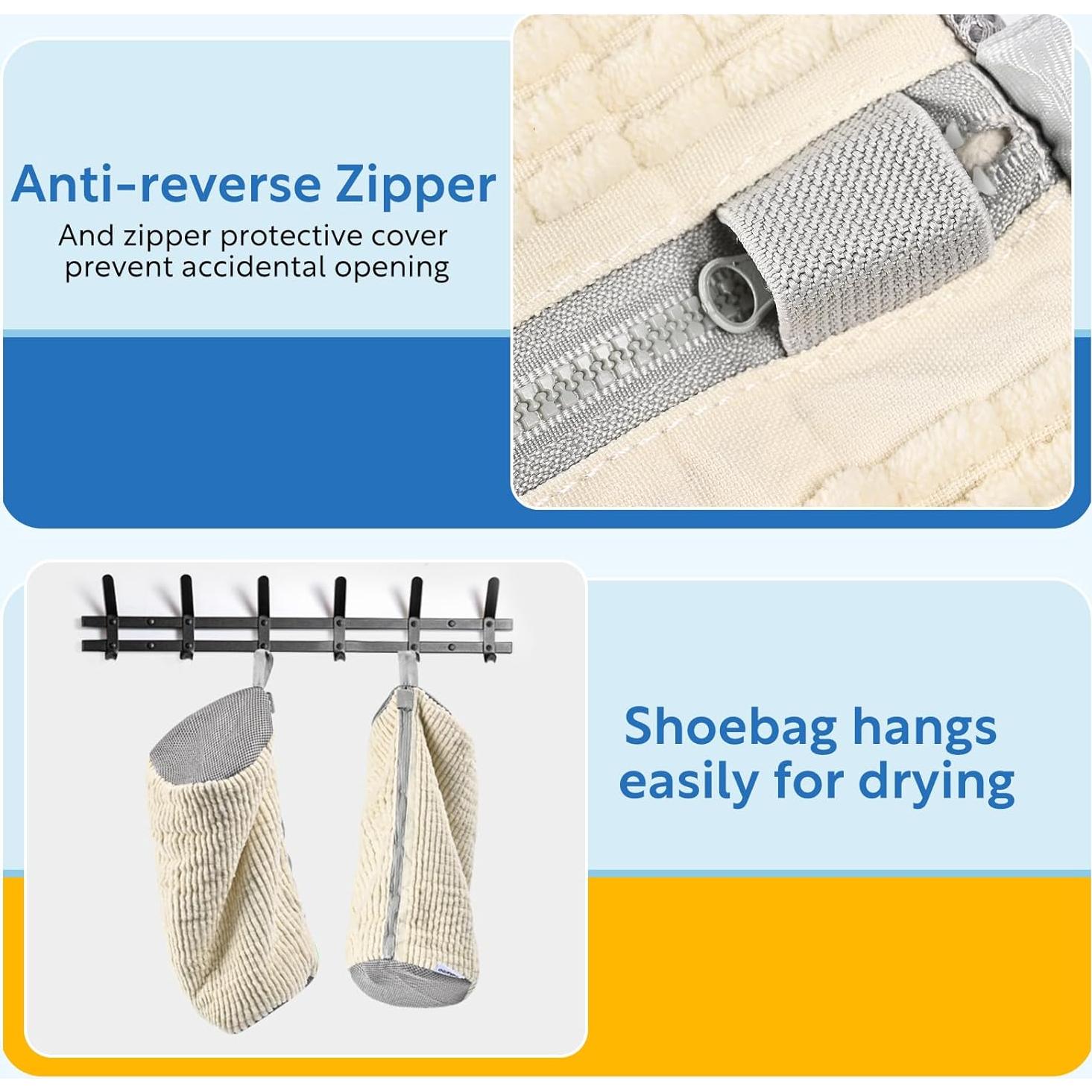 Bolsa de Lavado para Zapatos Makaroo 2 Pcs Microfibra Grande