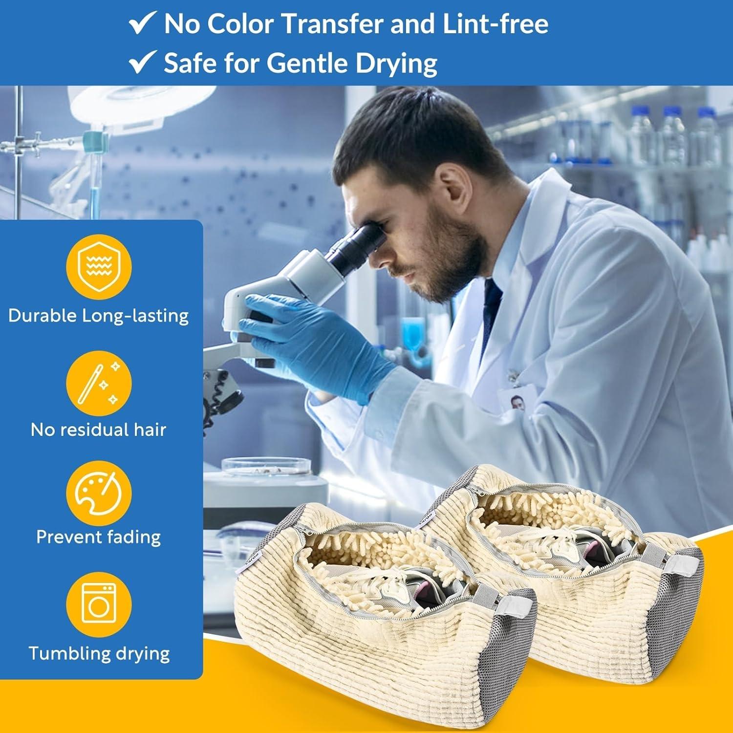 Bolsa de Lavado para Zapatos Makaroo 2 Pcs Microfibra Grande