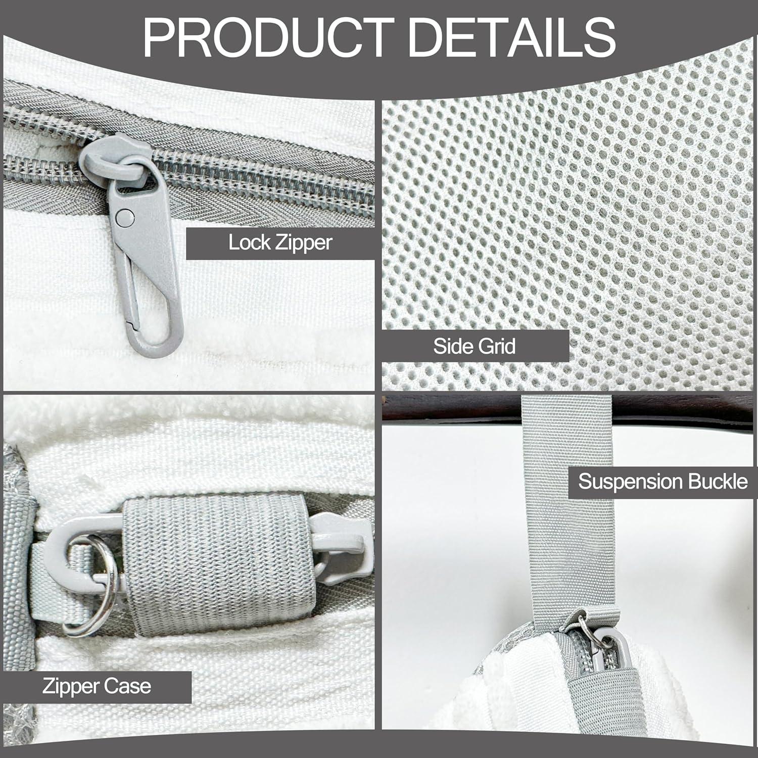 Bolsa de Lavado de Zapatos BERHW 2 Piezas Blanca