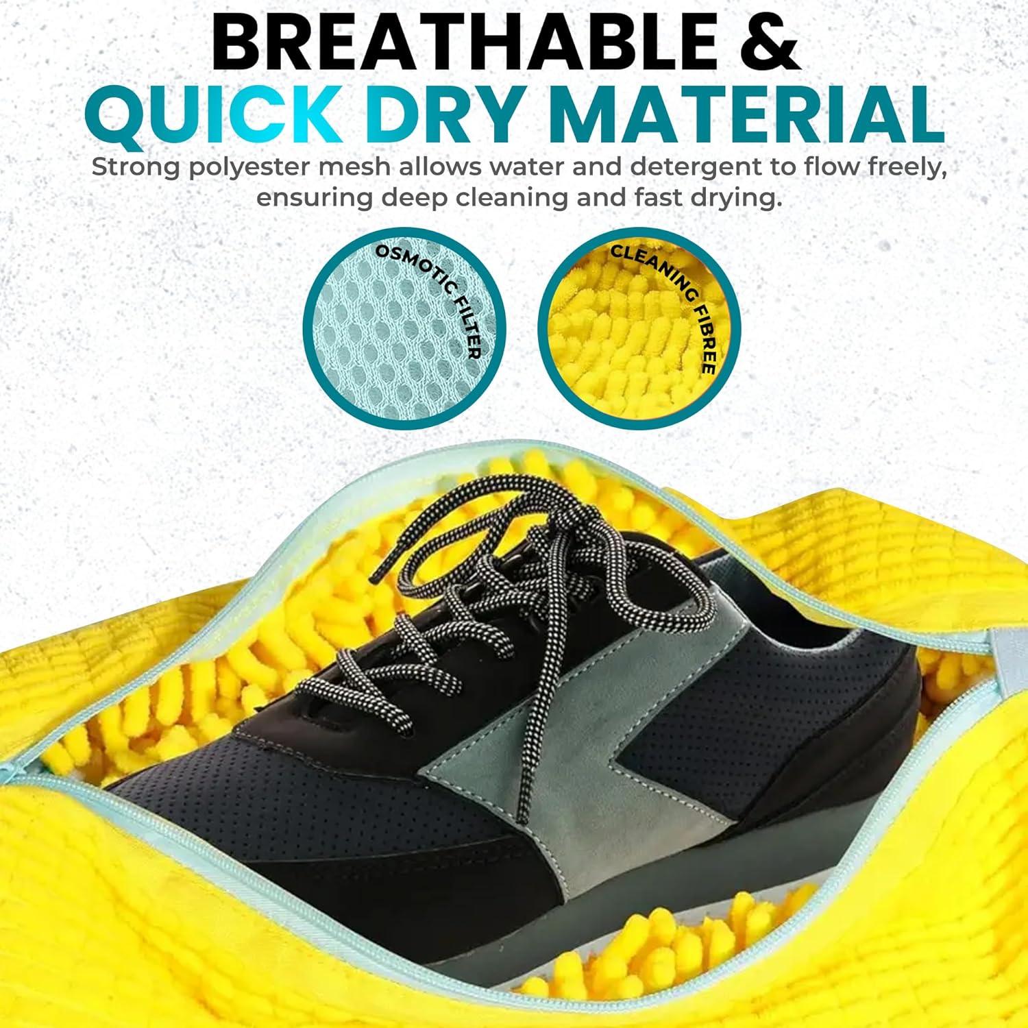 Bolsa de Lavado de Zapatos Daszerx - Juego de 2 Piezas Amarillo