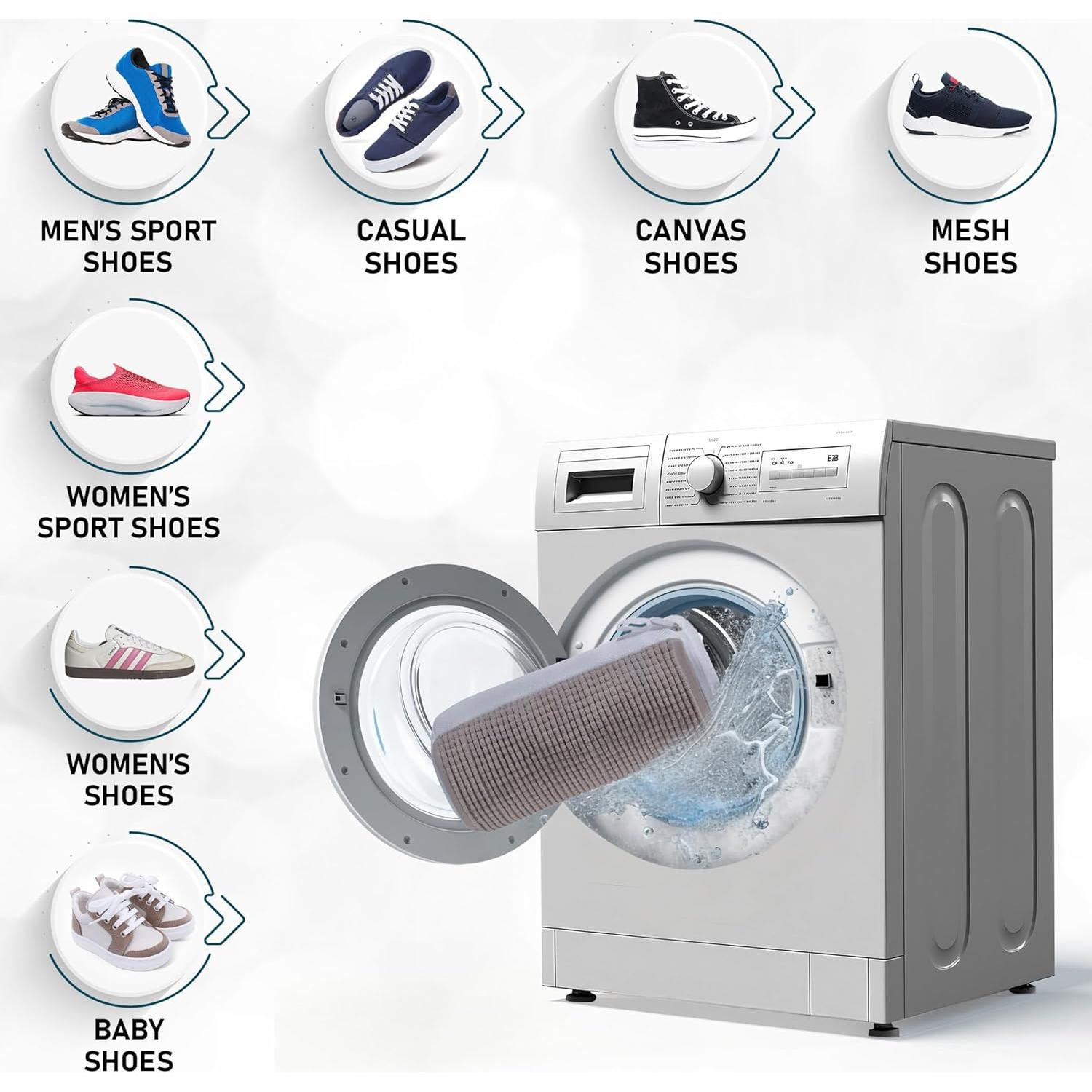 Bolsa de Lavado de Zapatos Farabi 2 Pcs Reutilizable 40x27 cm