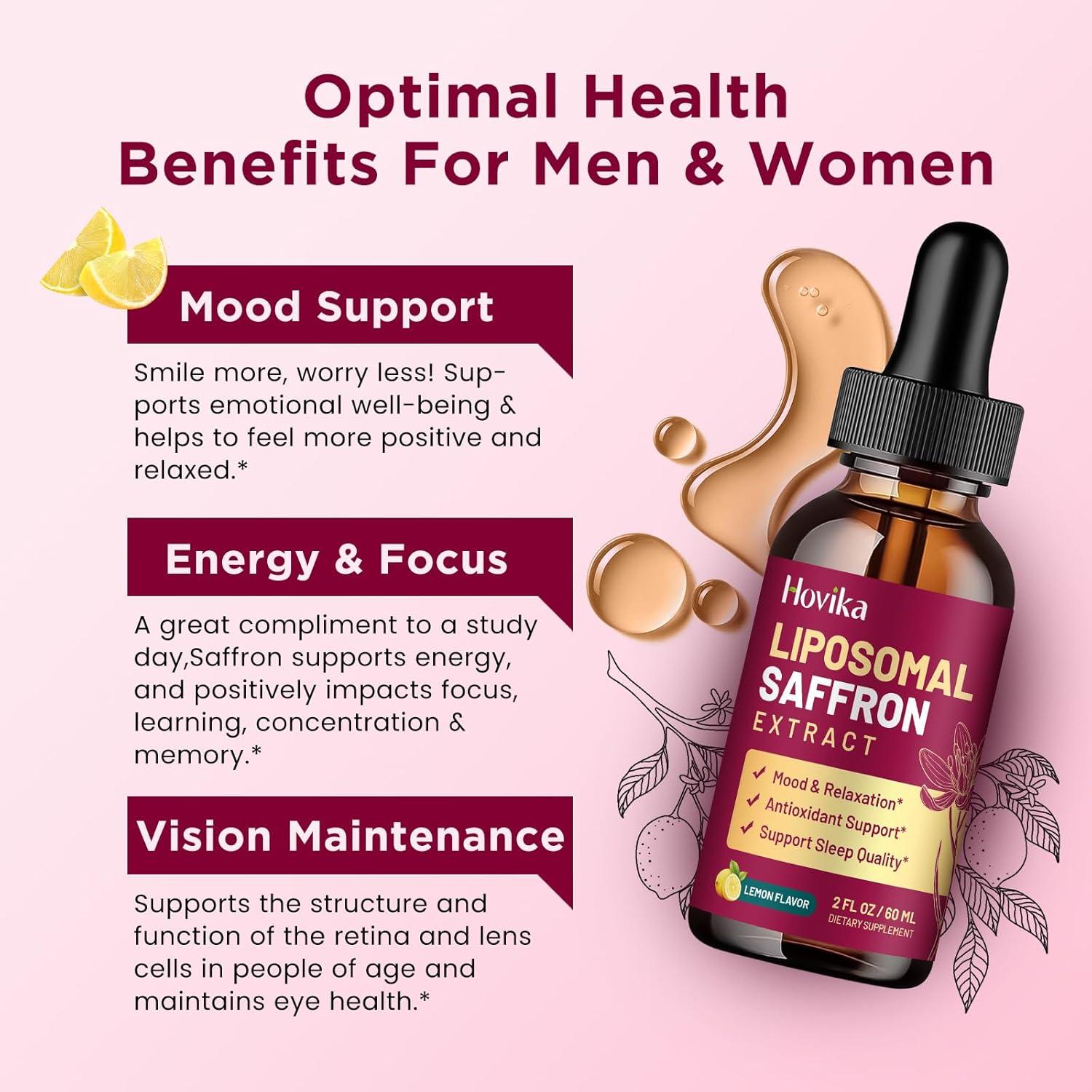 Suplemento Liposomal de Azafrán Hovika 59.15ml - Energía y Bienestar