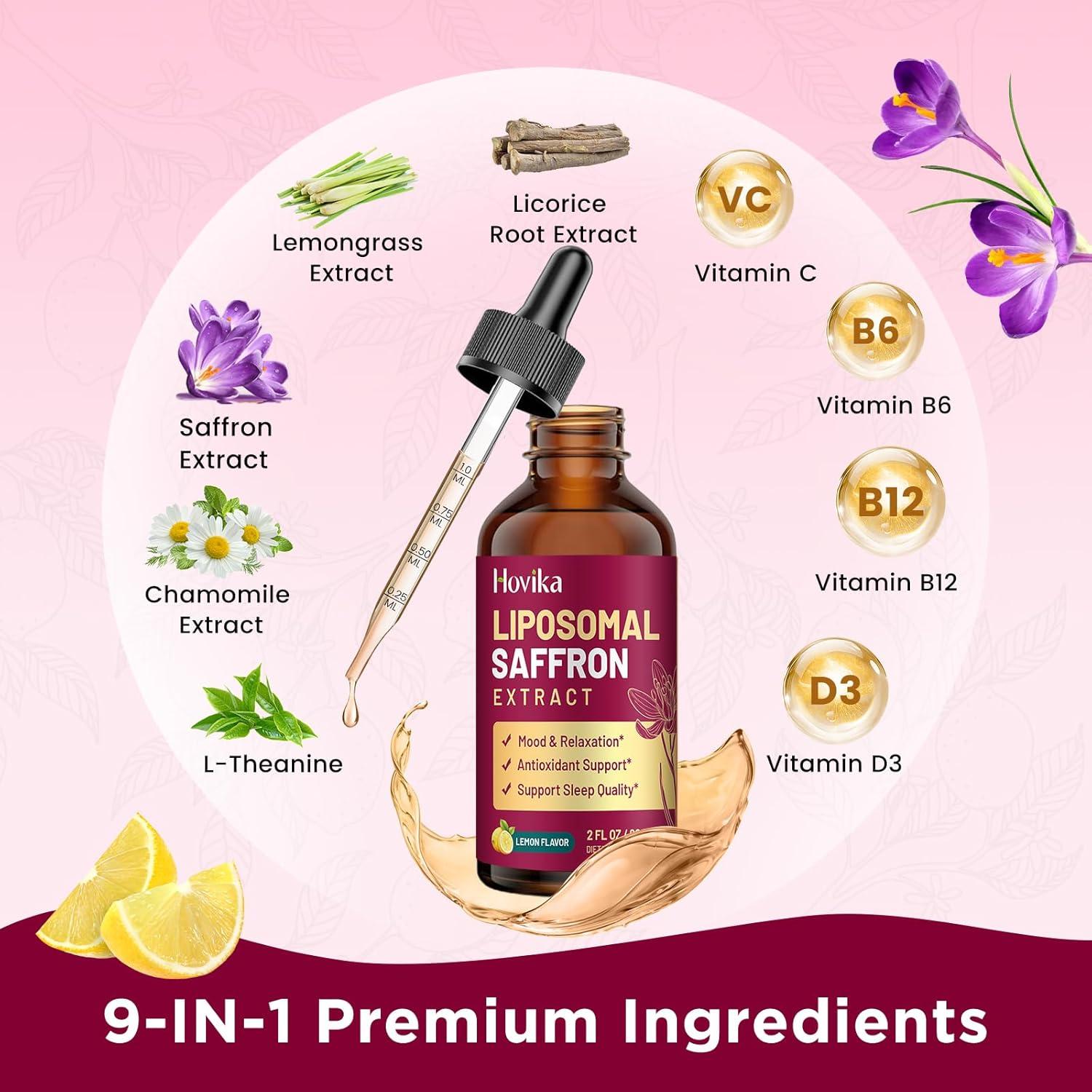 Suplemento Liposomal de Azafrán Hovika 59.15ml - Energía y Bienestar