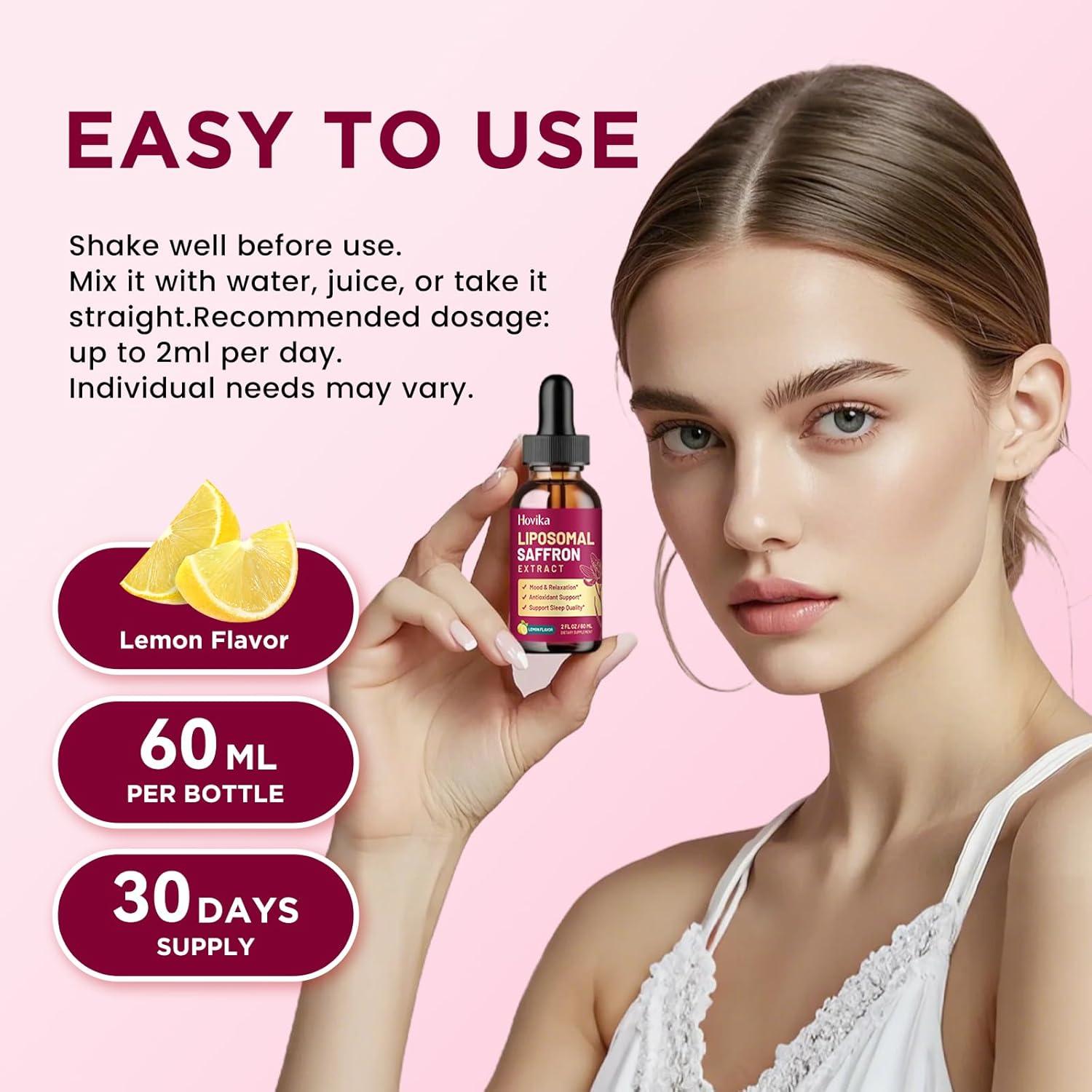 Suplemento Liposomal de Azafrán Hovika 59.15ml - Energía y Bienestar