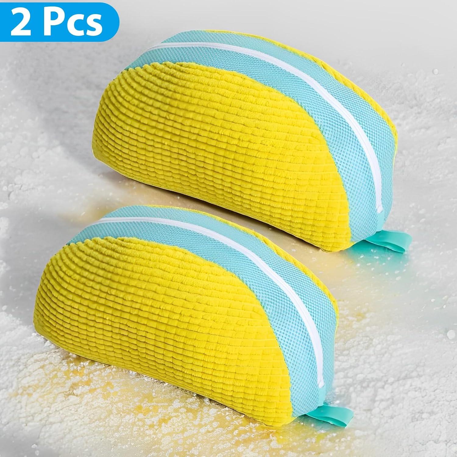 Paquete de 2 Bolsas de Lavado de Zapatos Aforetuto Amarillo