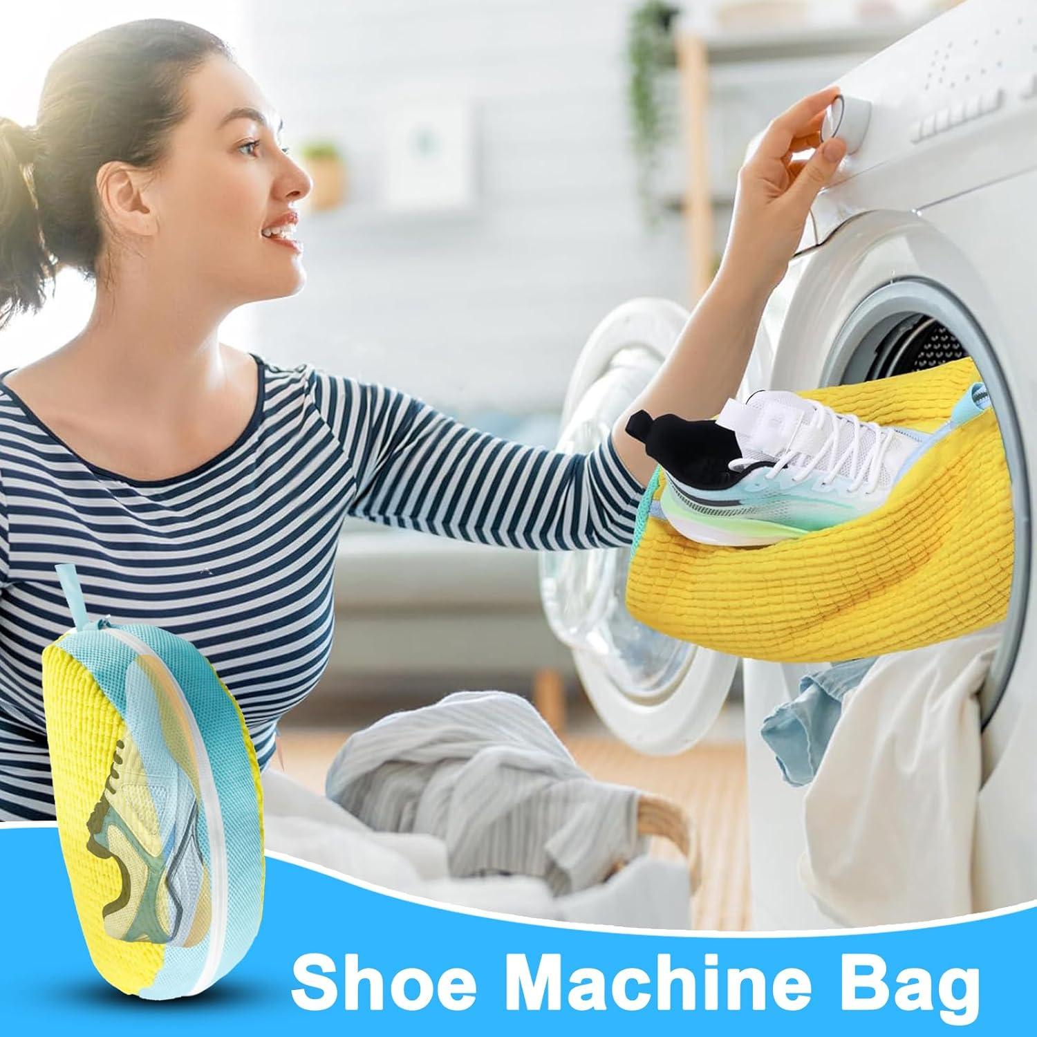 Paquete de 2 Bolsas de Lavado de Zapatos Aforetuto Amarillo