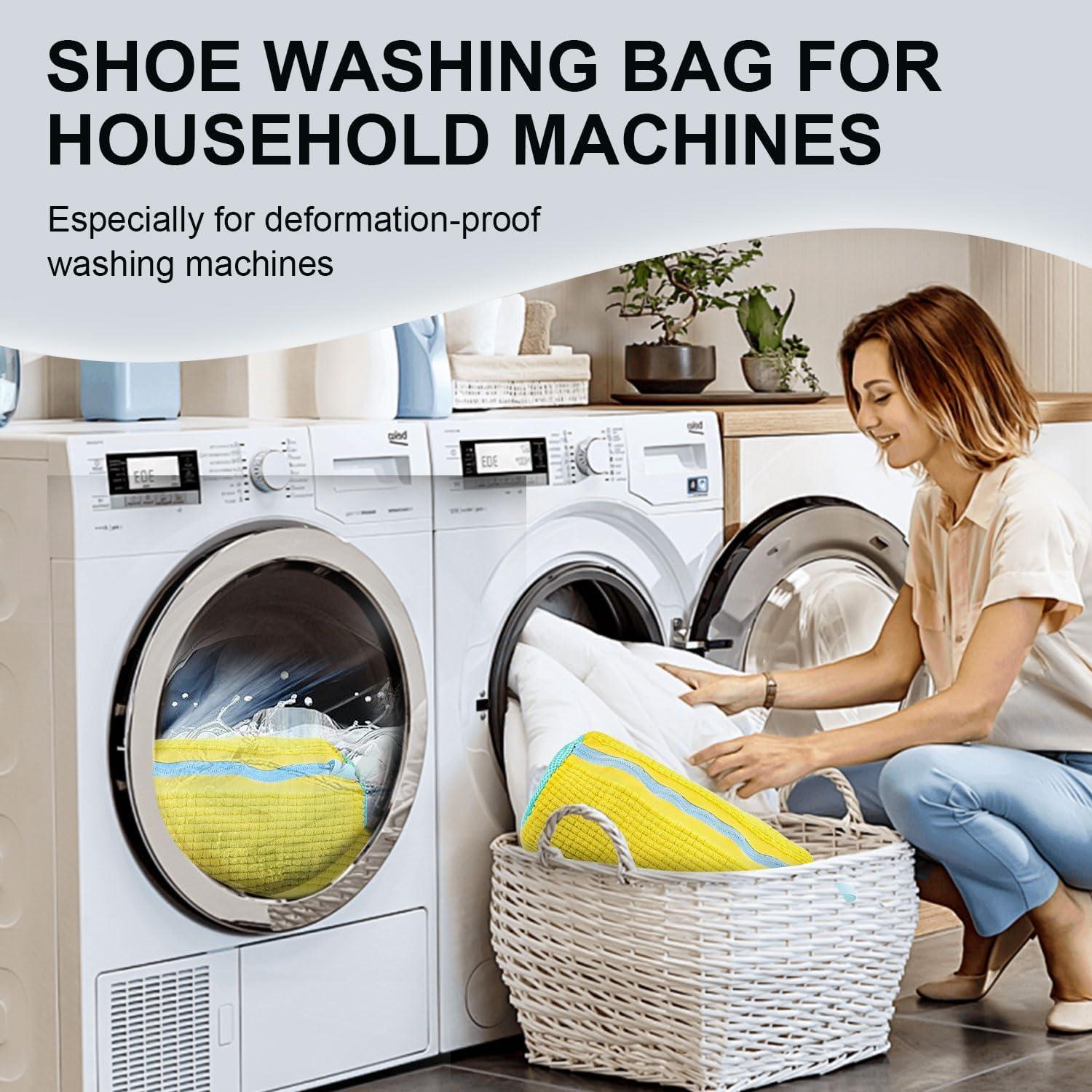 Bolsa de Lavado de Zapatos Aileway Amarillo 2 Pcs 39x24cm