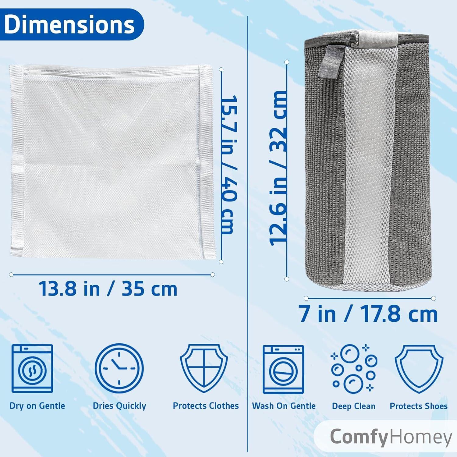 Bolsa de Lavado de Zapatos ComfyHomey - 2 Piezas Grande y Duradera