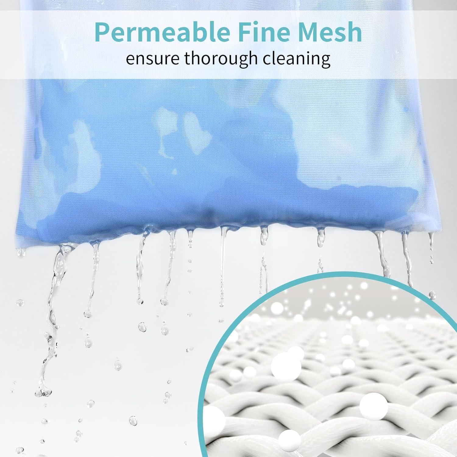 OTraki Bolsa de Lavandería de Malla 30x40 cm 2 Piezas Blanca