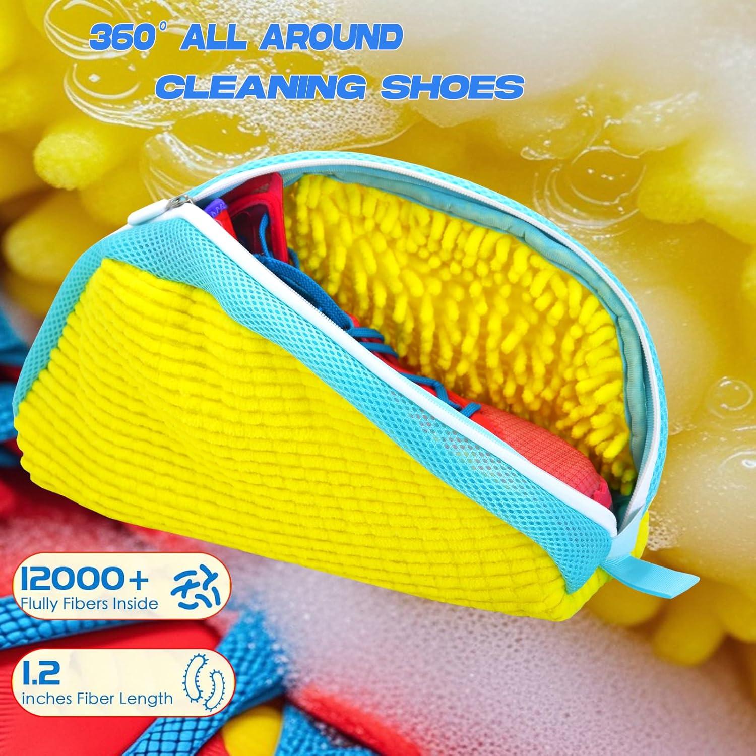 Bolsa de Lavado de Zapatos KISYONGUS Amarillo 2 Paquete