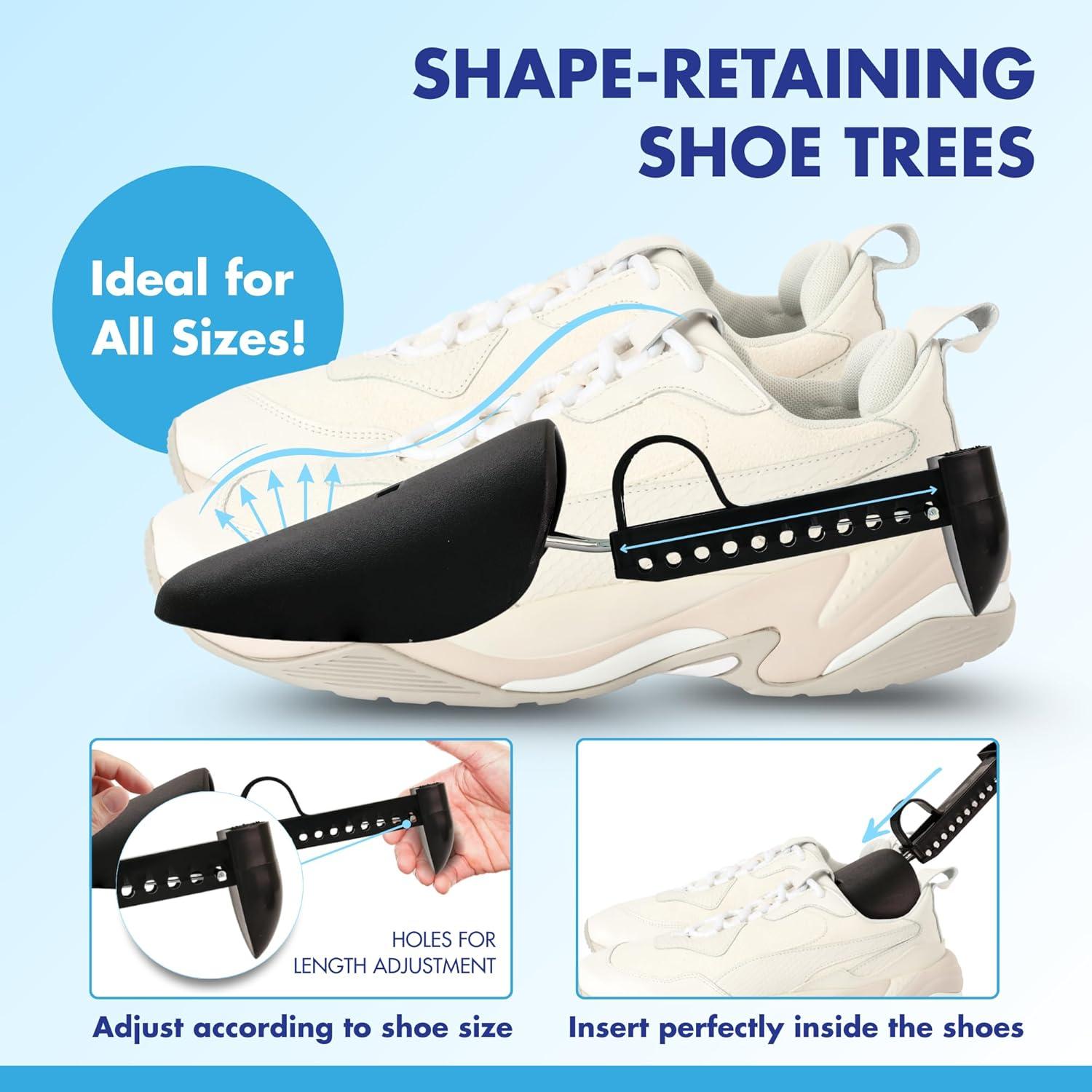 Bolsa de Lavado de Zapatos FIRSTSPIN con Árboles Ajustables y Cepillo