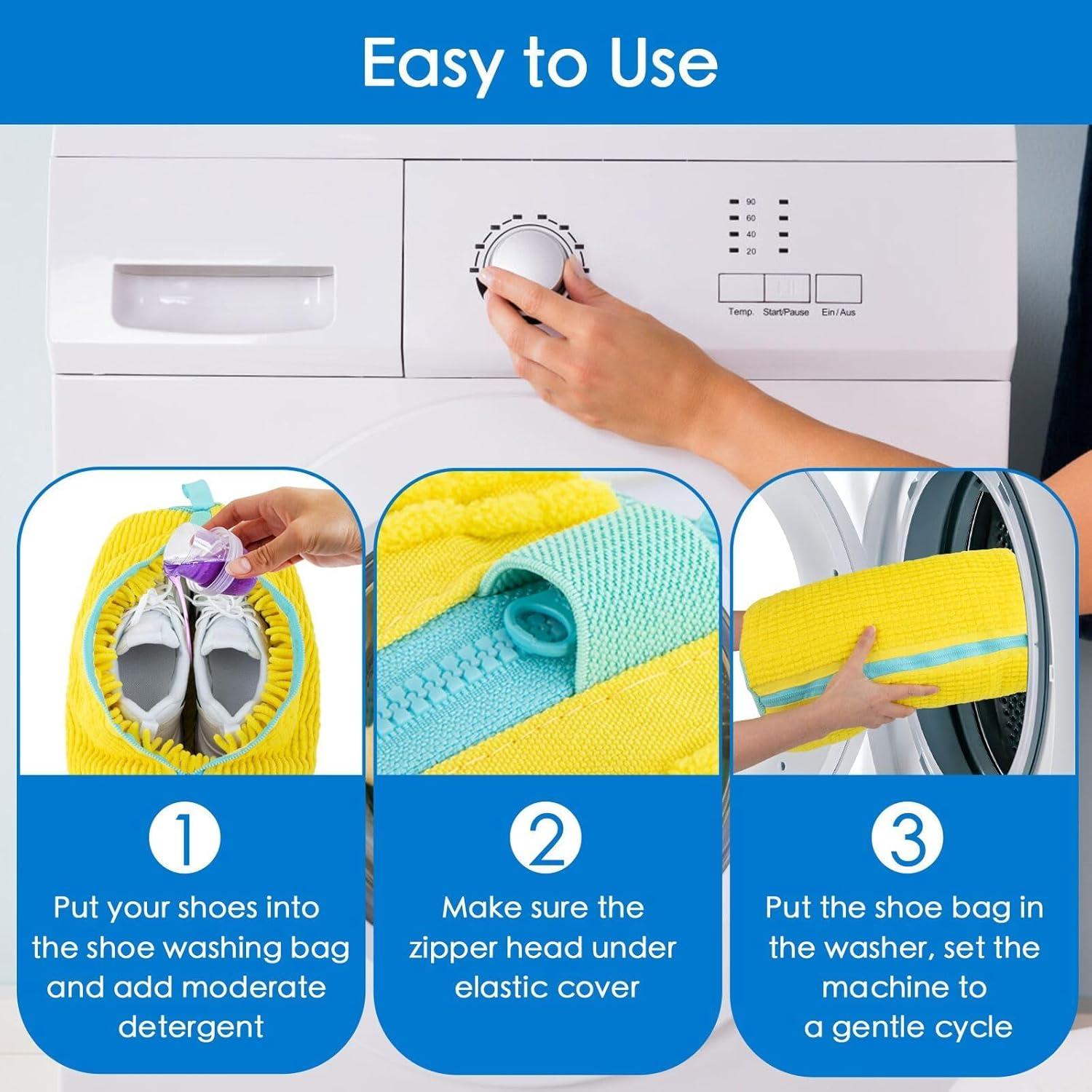 Bolsa de Lavado de Zapatos Ayido con Cremallera - 2 Piezas