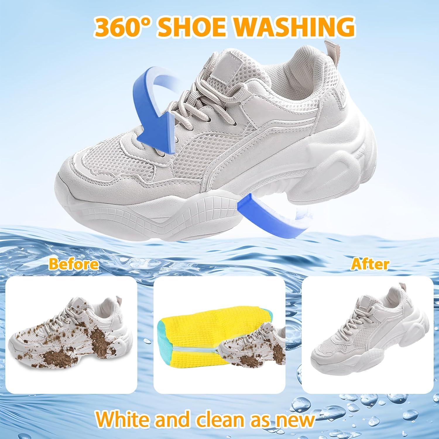 Bolsa de Lavado de Zapatos KRYVONTA 2 Piezas Reutilizable 38.9x18.5cm